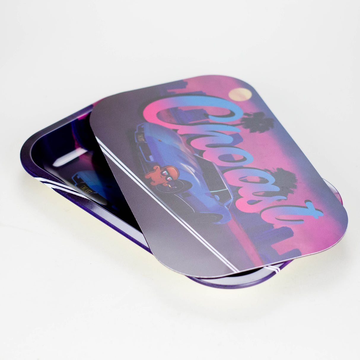 Choast Rolls | "Miami Vice" Rolling Tray + Magnetic Lid Tray Choast