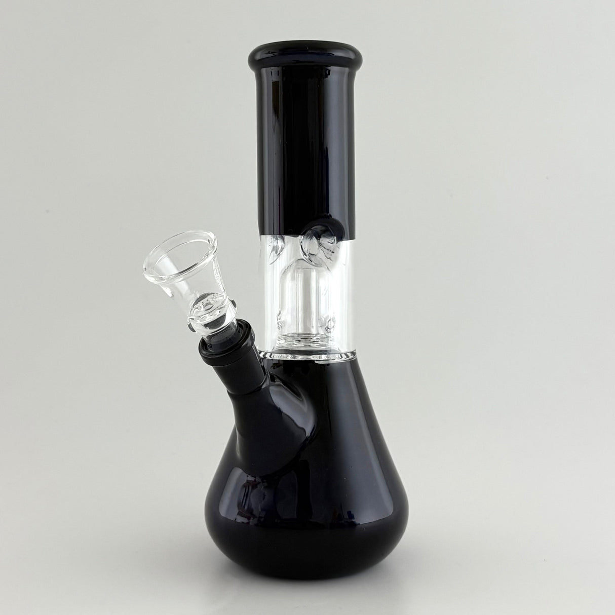 8" Perc Water Pipe - 10 Assorted Colours Glass Bong Super Supplys Inc Black