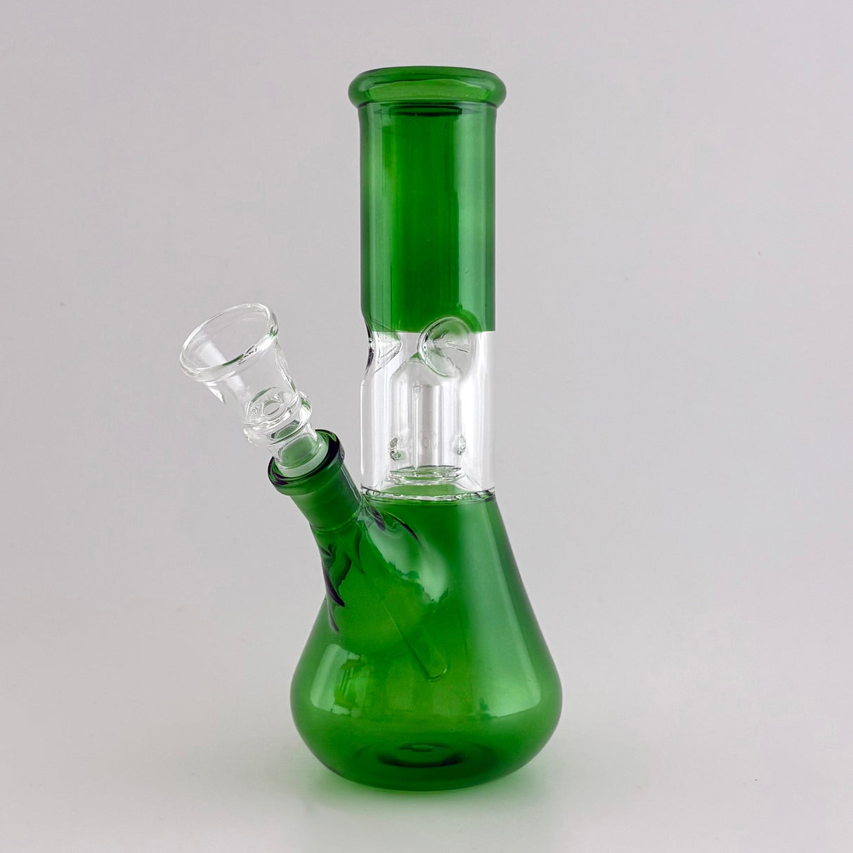 8" Perc Water Pipe - 10 Assorted Colours Glass Bong Super Supplys Inc Green
