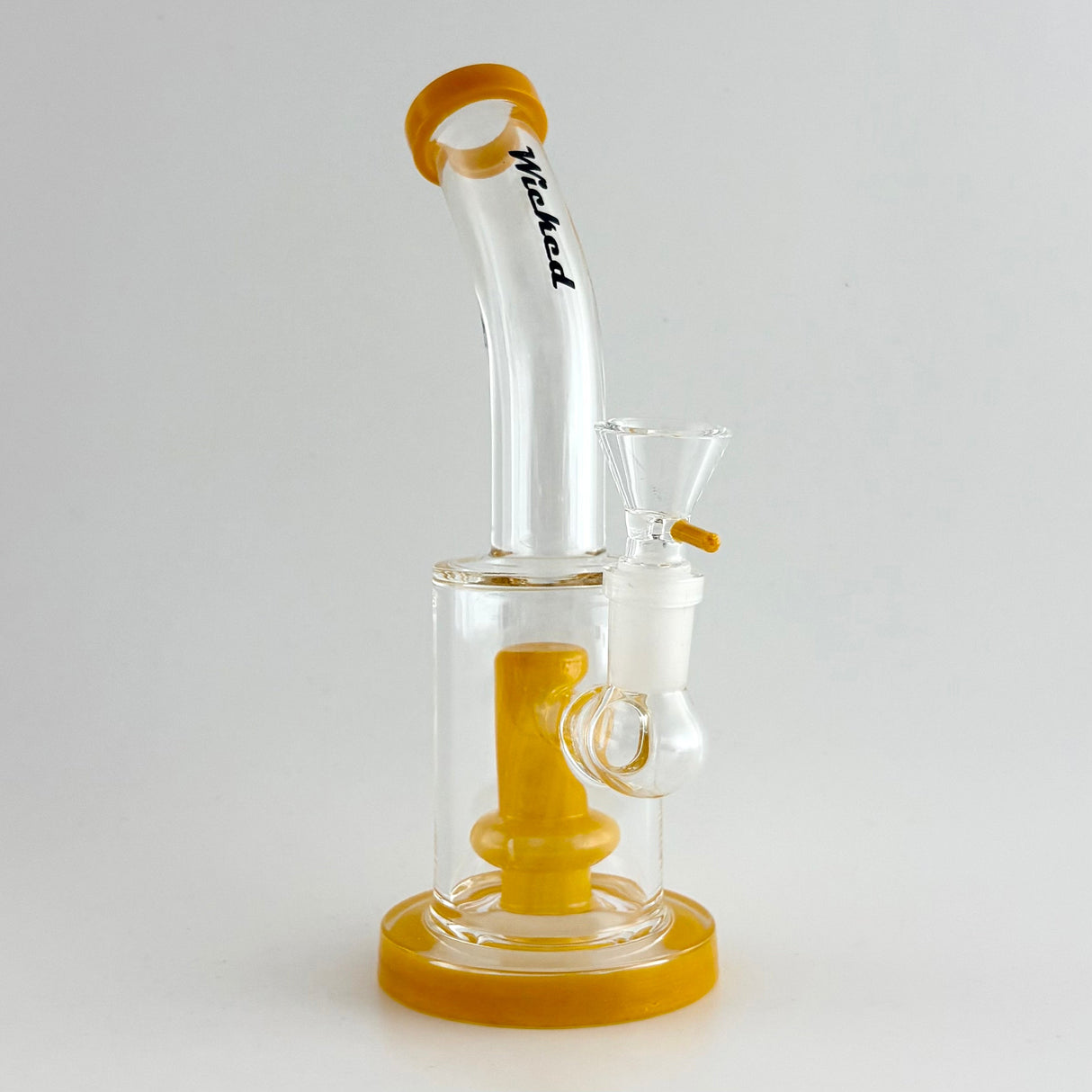 Wicked | 8" Dome Perc Dab Rig Glass Bong Super Supplys Inc Yellow