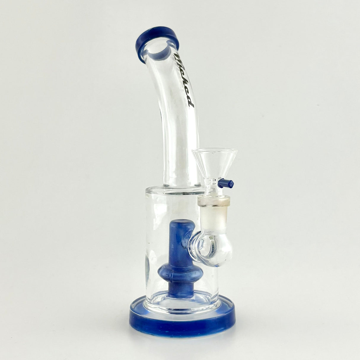 Wicked | 8" Dome Perc Dab Rig Glass Bong Super Supplys Inc Blue