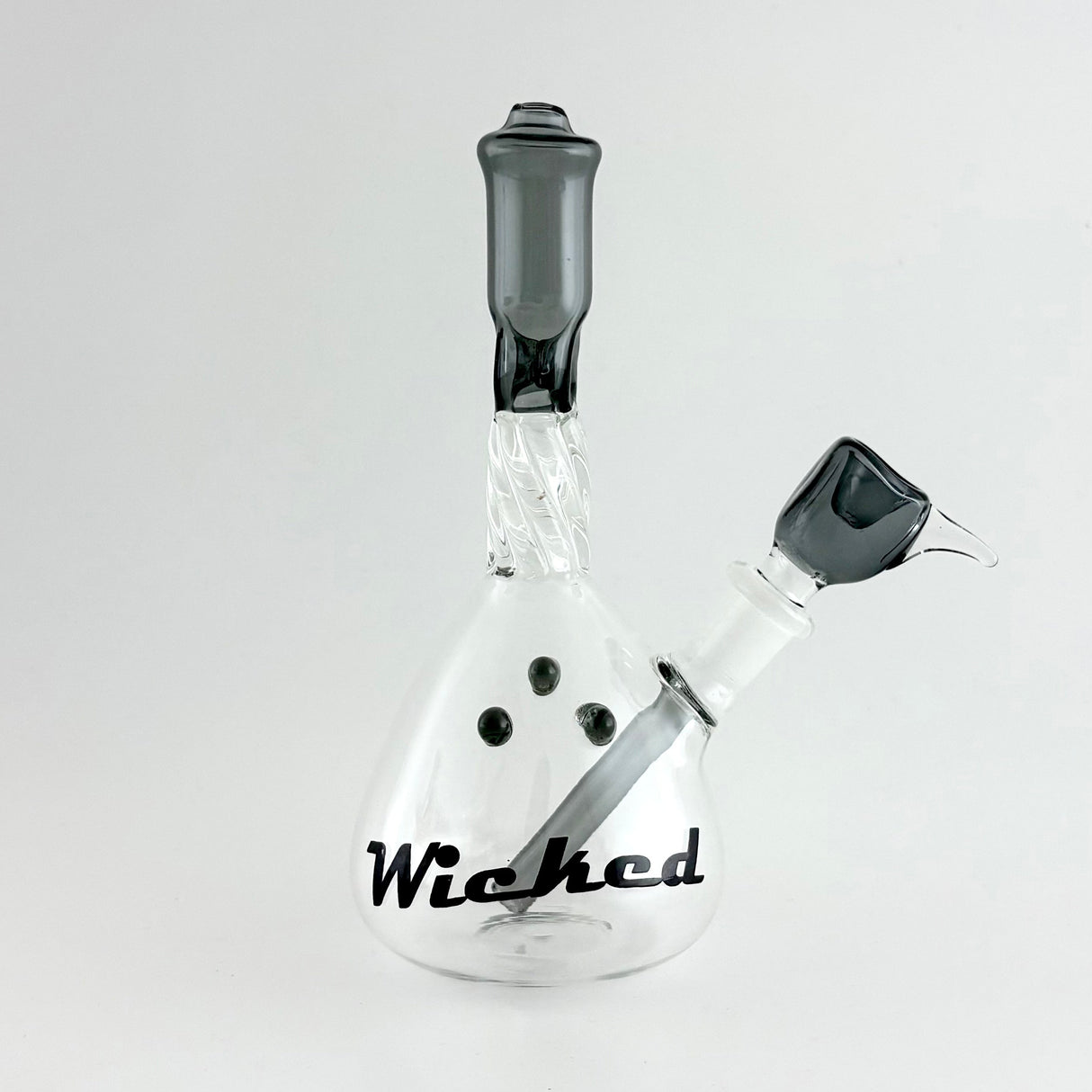 Wicked | 7" Twisted Water Pipe Glass Bong Super Supplys Inc