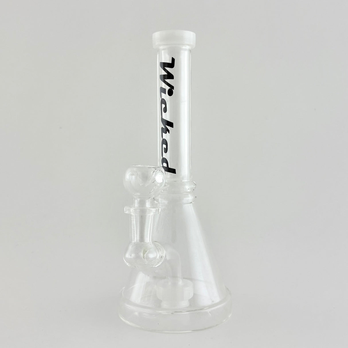 Wicked | 8" Beaker-Style Dab Rig Glass Bong Super Supplys Inc White