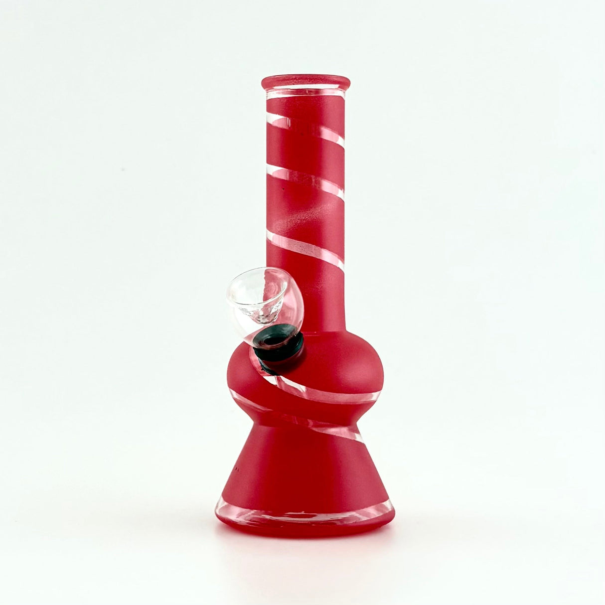6" Glass Water Pipe – 10 Assorted Colours Glass Bong Super Supplys Inc Red