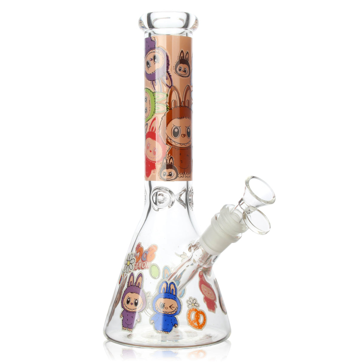 10“ Popular Cartoon Design Beaker Glass Bong Super Supplys Inc Design E