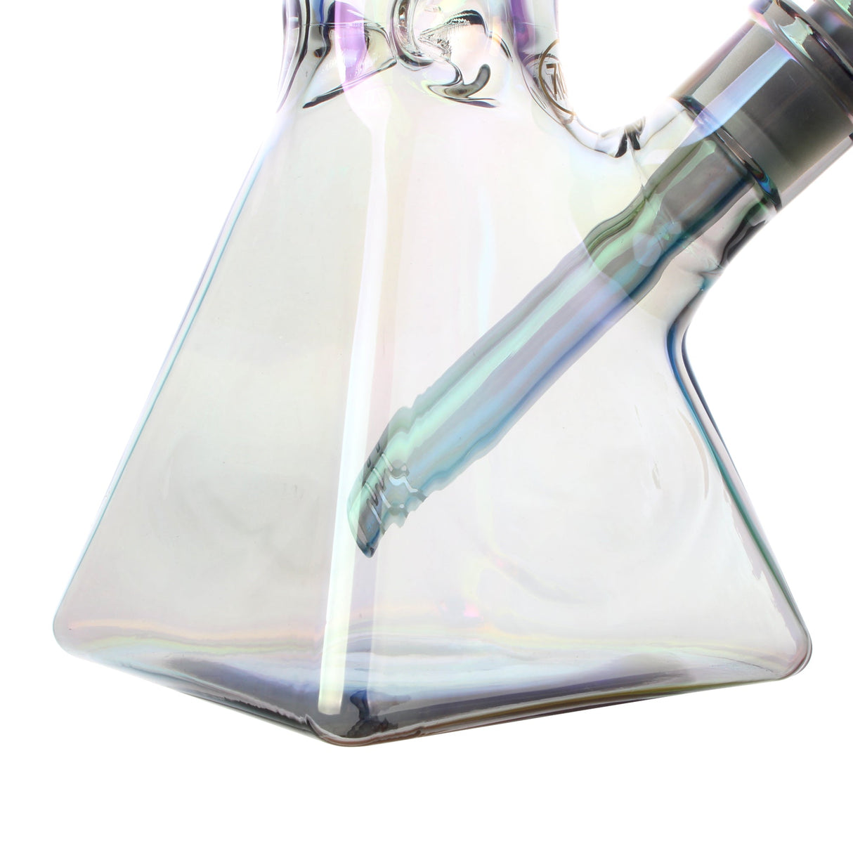 Fortune | Electroplated 14" 7mm Pyramid Base Glass Beaker Bong Glass Bong Fortune