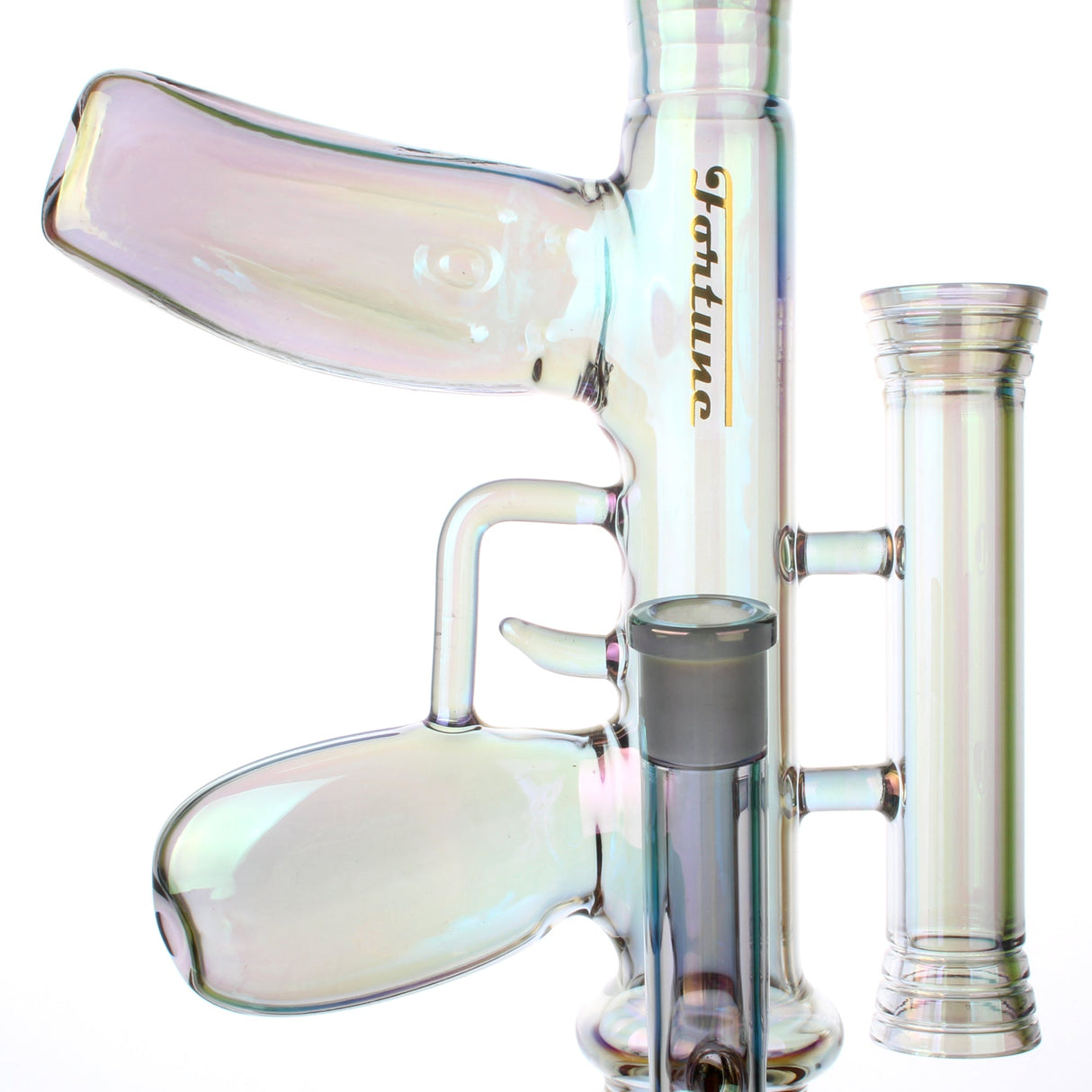 Fortune | 18" AK-47 Style Electroplated Glass Bong Glass Bong Fortune