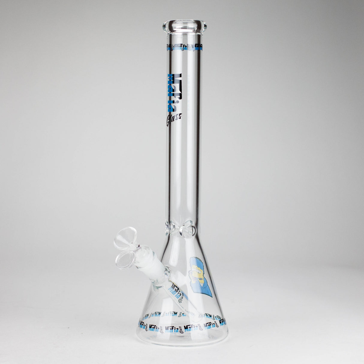 Mafia Glass | Character-Themed Beaker Bongs – Mafia Glass Collection Glass Bong Small Biz Distributors Blue