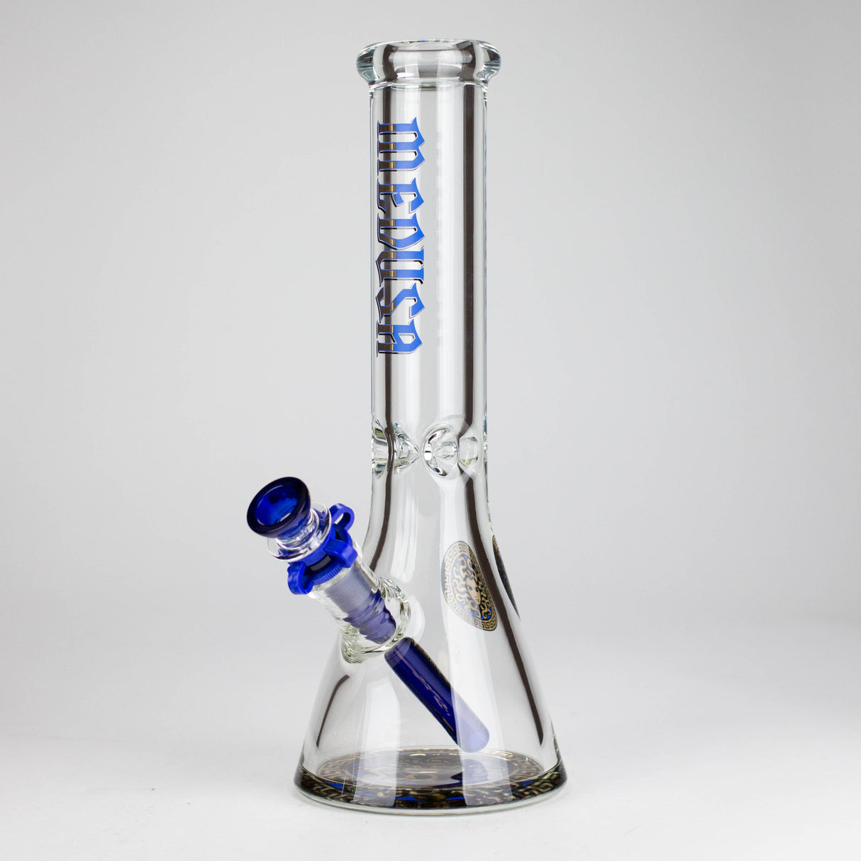 Medusa | 12" 9mm Beaker Bong – Extra Thick Bottom Glass Bong Small Biz Distributors Blue