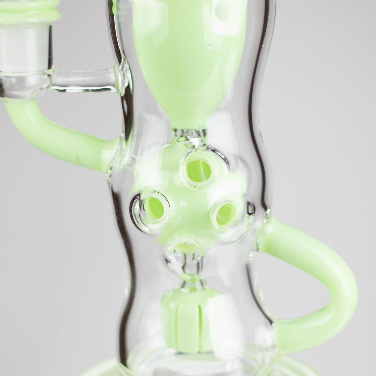 9" Fab Klein Recycler – Premium Glass Rig with Matrix Perc for Superior Filtration Glass Bong Small Biz Distributors