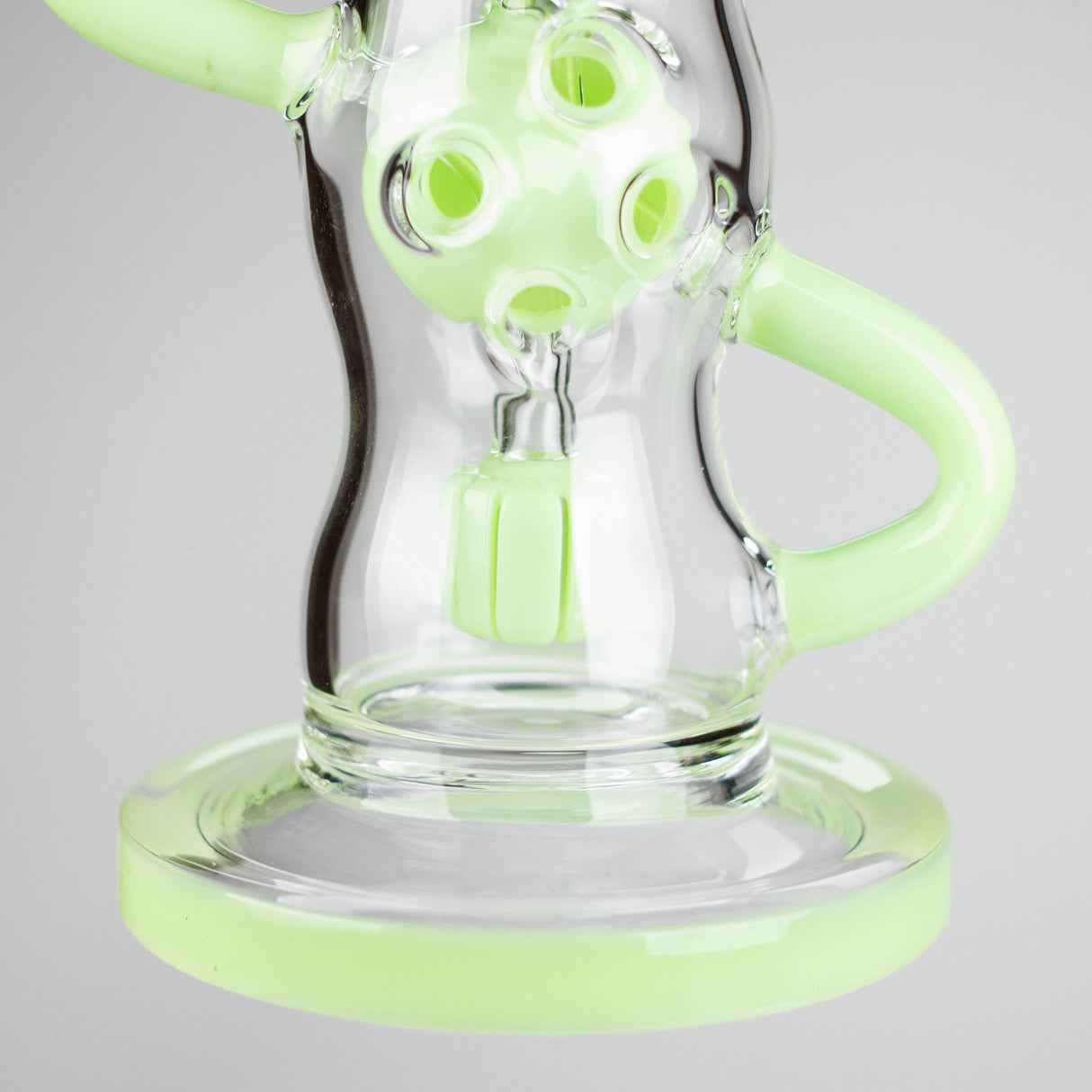 9" Fab Klein Recycler – Premium Glass Rig with Matrix Perc for Superior Filtration Glass Bong Small Biz Distributors