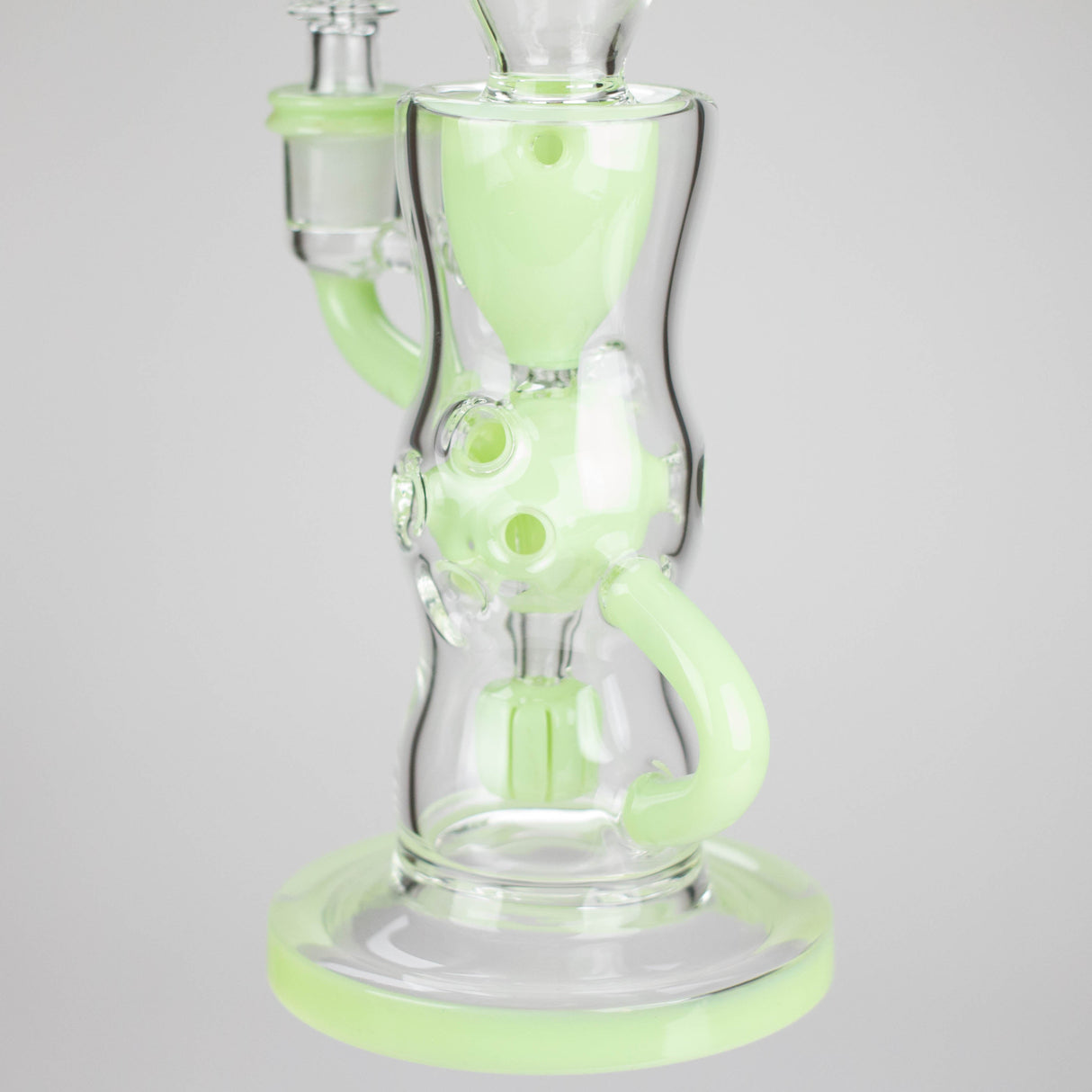 9" Fab Klein Recycler – Premium Glass Rig with Matrix Perc for Superior Filtration Glass Bong Small Biz Distributors