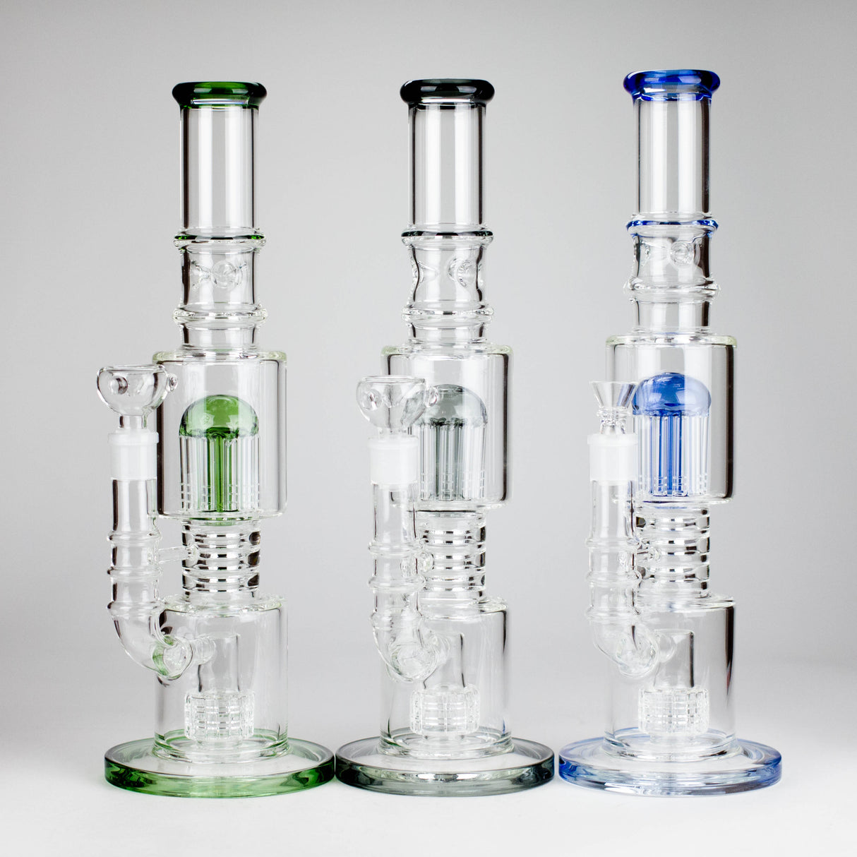 16" Glass Bong – 10-Arm Tree Perc with Matrix Perc for Maximum Filtration Glass Bong Small Biz Distributors