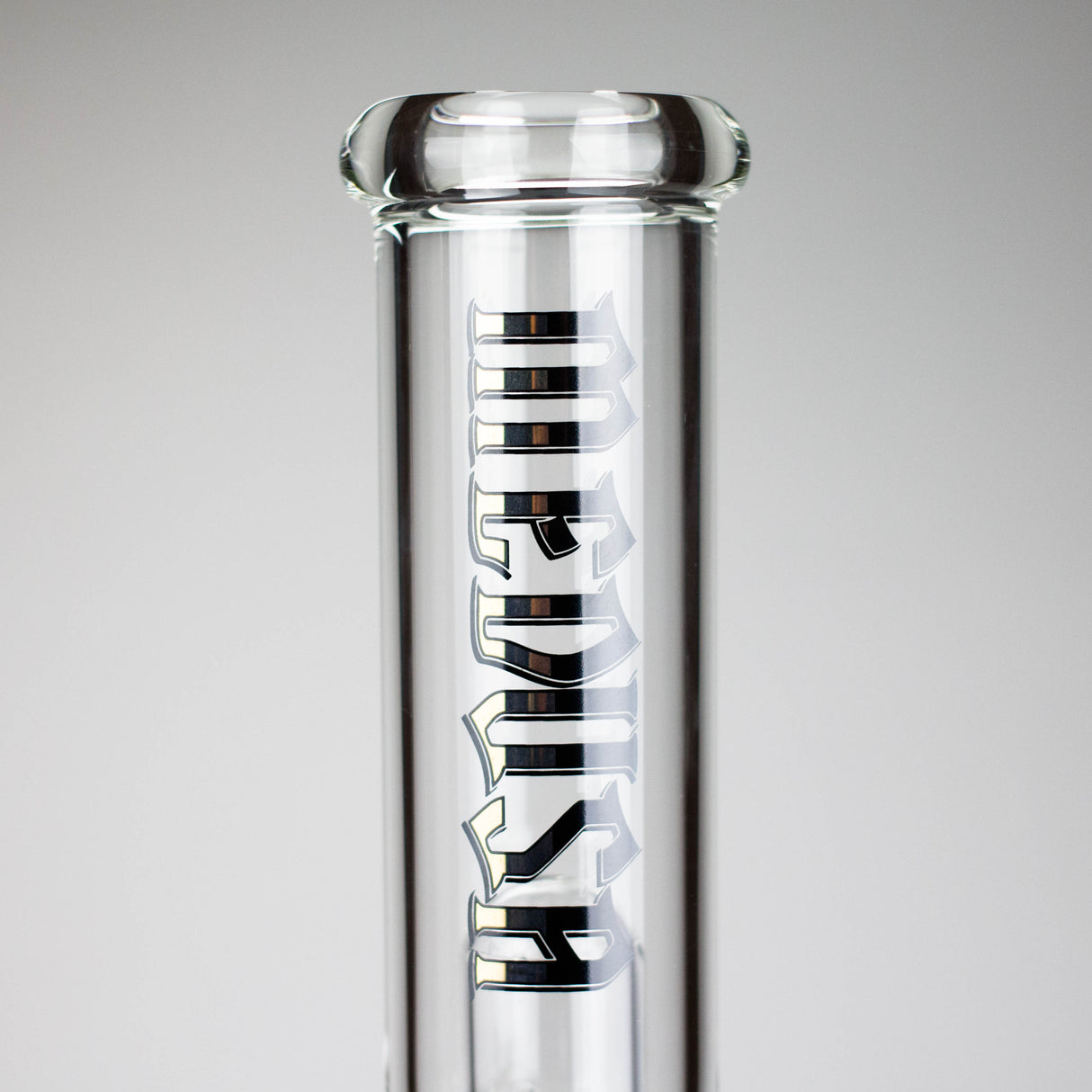 Medusa | 17" 7mm Double Tree Perc Glass Bong with Splash Guard Glass Bong Small Biz Distributors