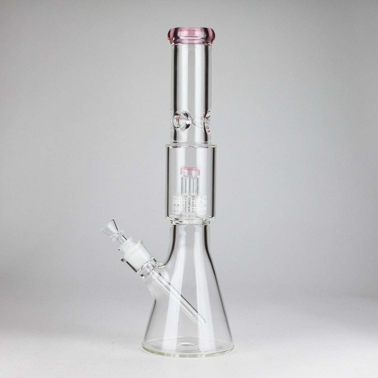 16" 7mm Colored Beaker Bong – Premium Thick Glass with Grid Perc Glass Bong Small Biz Distributors