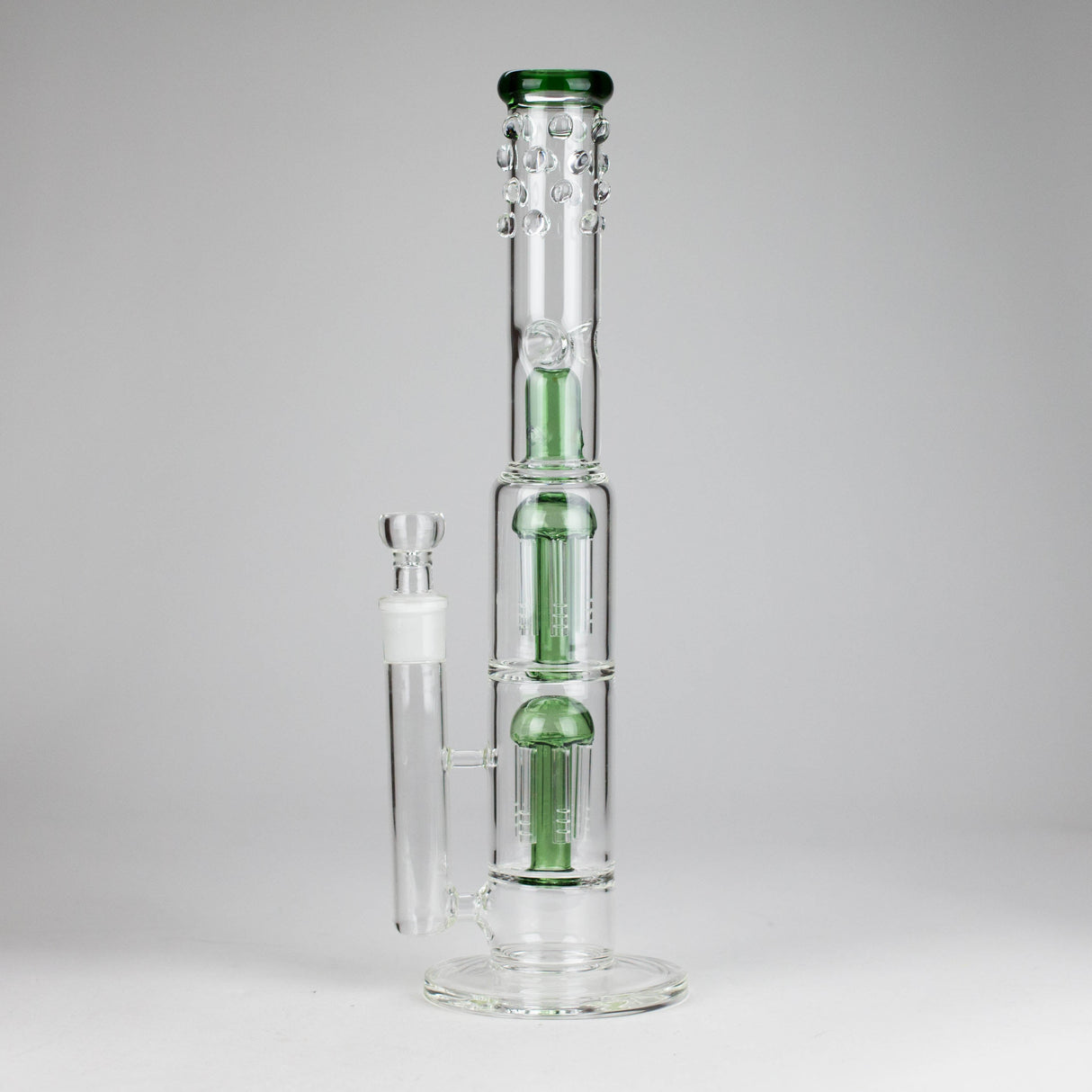 16" Triple Perc Straight Tube – Premium Glass Bong with Maximum Filtration Glass Bong Small Biz Distributors