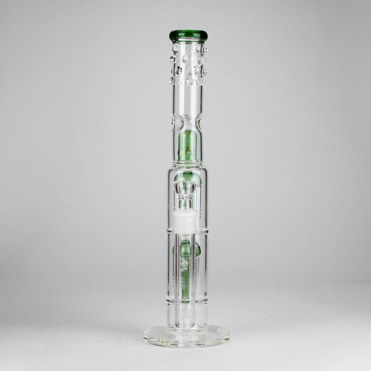 16" Triple Perc Straight Tube – Premium Glass Bong with Maximum Filtration Glass Bong Small Biz Distributors