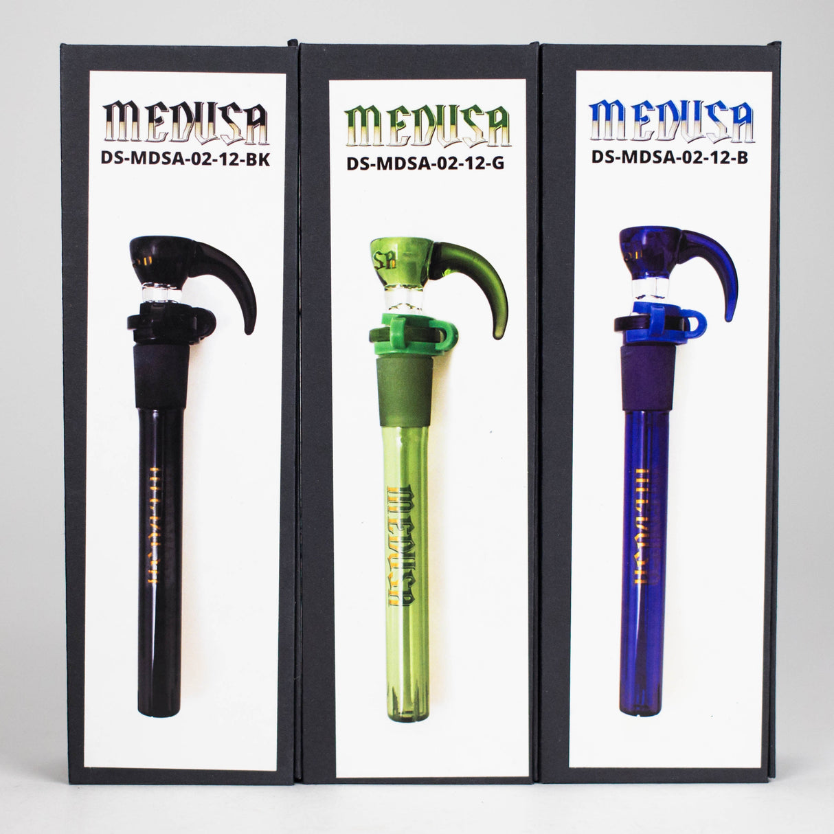 Medusa | Colored Downstem Style "02" – Includes Glass Bowl & Keck Clip Downstem · Bowlstem Small Biz Distributors