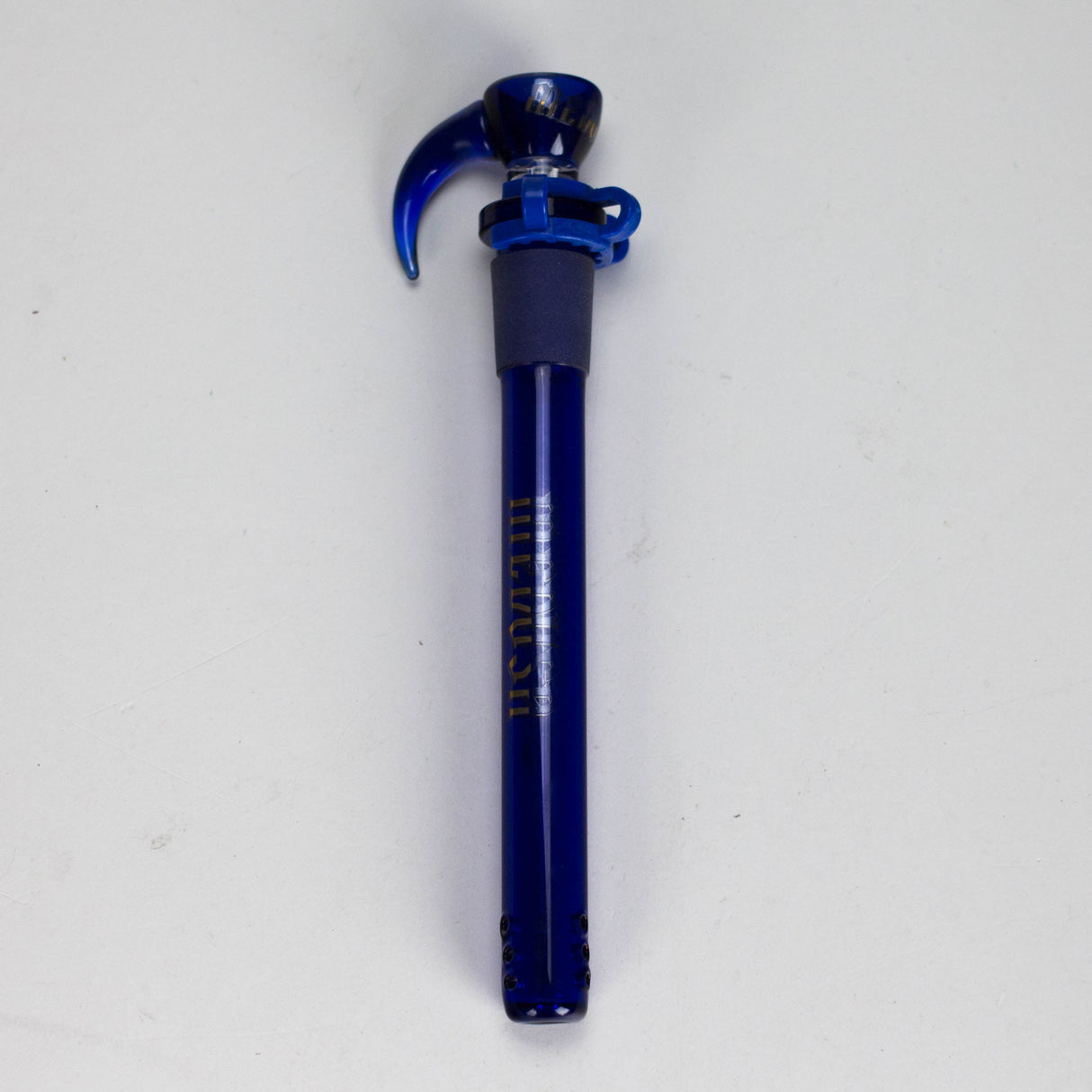 Medusa | Colored Downstem Style "01" – Includes Glass Bowl & Keck Clip Downstem · Bowlstem Small Biz Distributors 13.5cm / 5.3" Blue