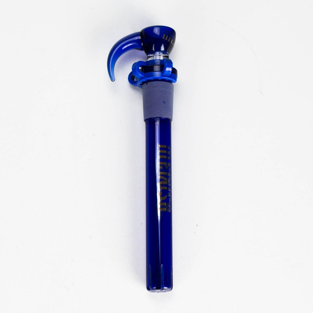 Medusa | Colored Downstem Style "02" – Includes Glass Bowl & Keck Clip Downstem · Bowlstem Small Biz Distributors 12cm / 4.7" Blue