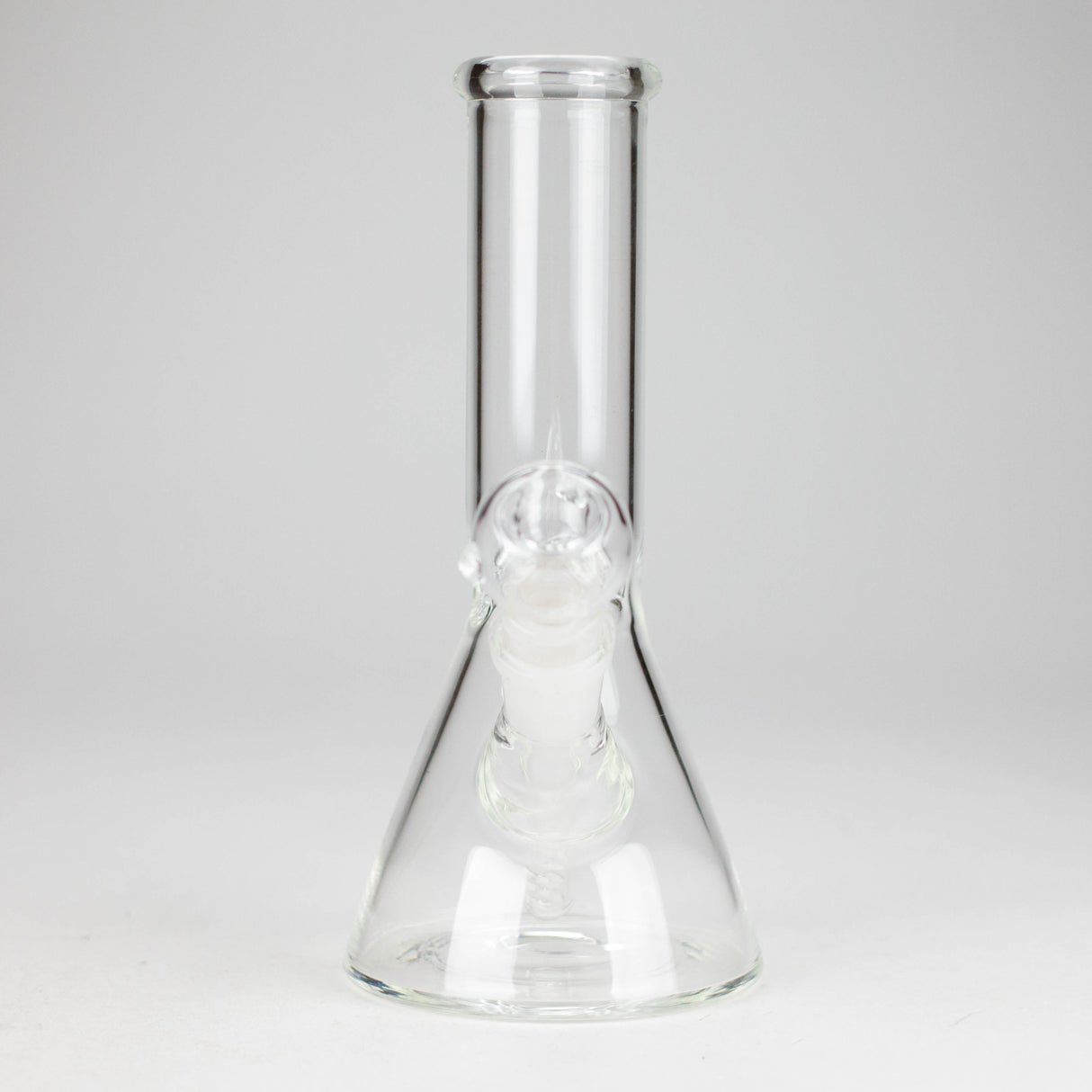 8" Clear Beaker Glass Bong – 4mm Thick Glass Bong HALLO GLASS