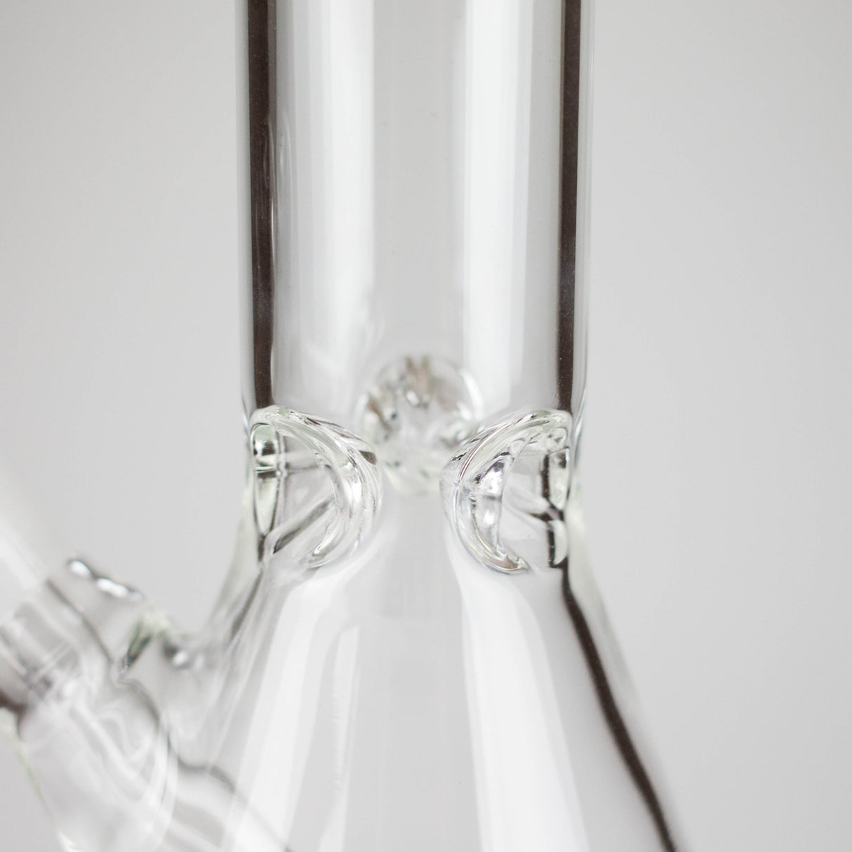 8" Clear Beaker Glass Bong – 4mm Thick Glass Bong HALLO GLASS