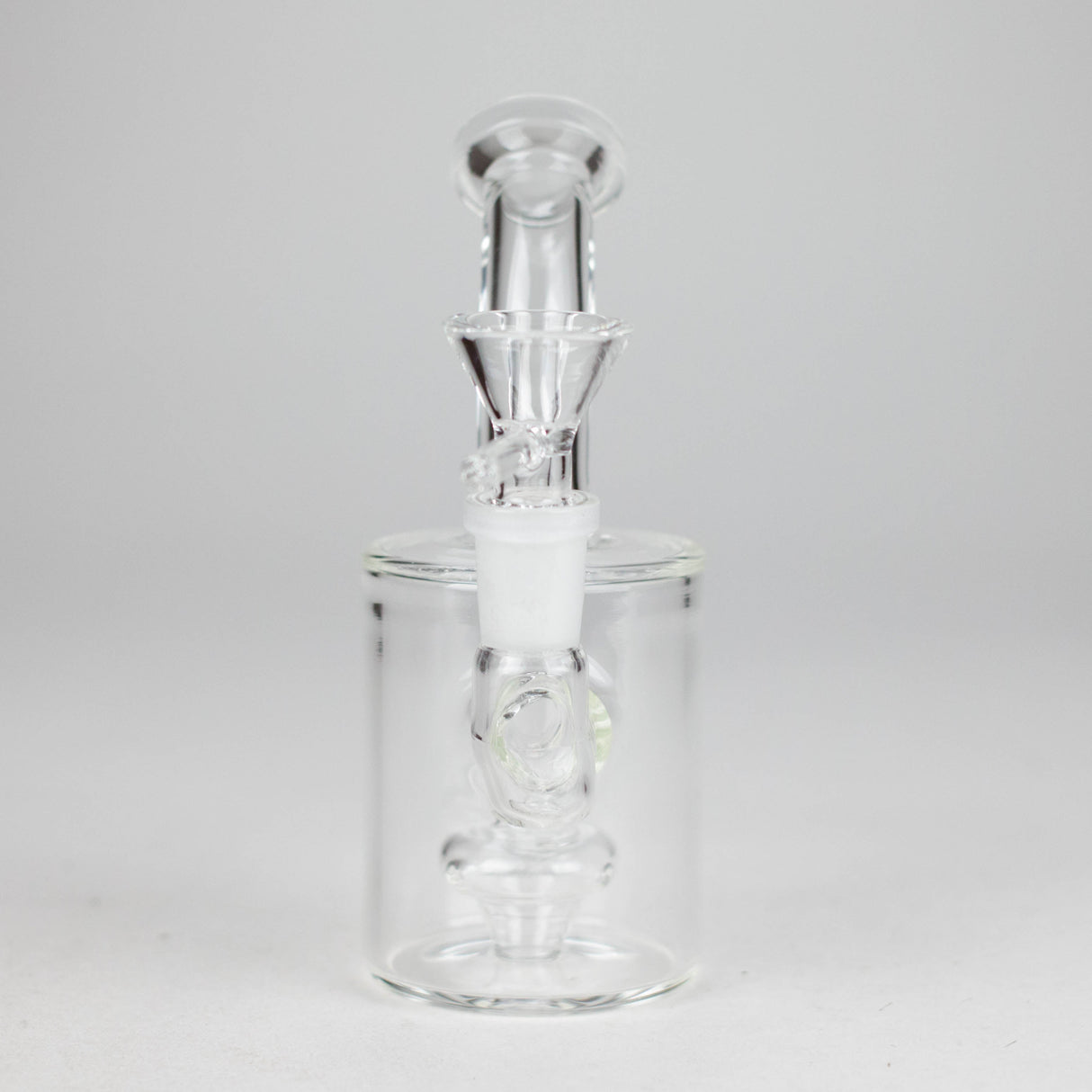 5" Clear Tank Base Glass Bong – Disc Shower Diffuser Glass Bong HALLO GLASS