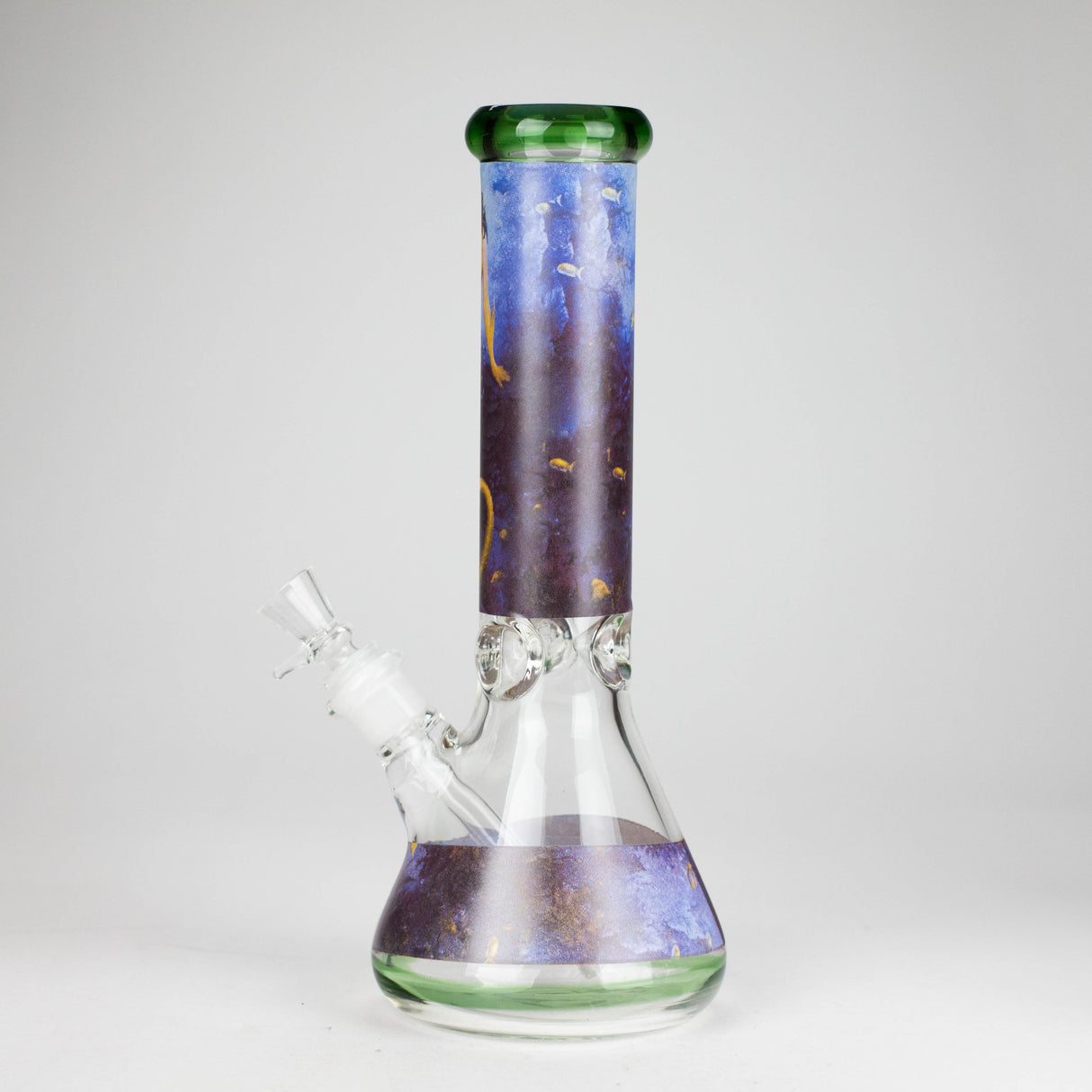 12" Sticker Glass Beaker Bong – 7mm Thick (Assorted) Glass Bong HALLO GLASS
