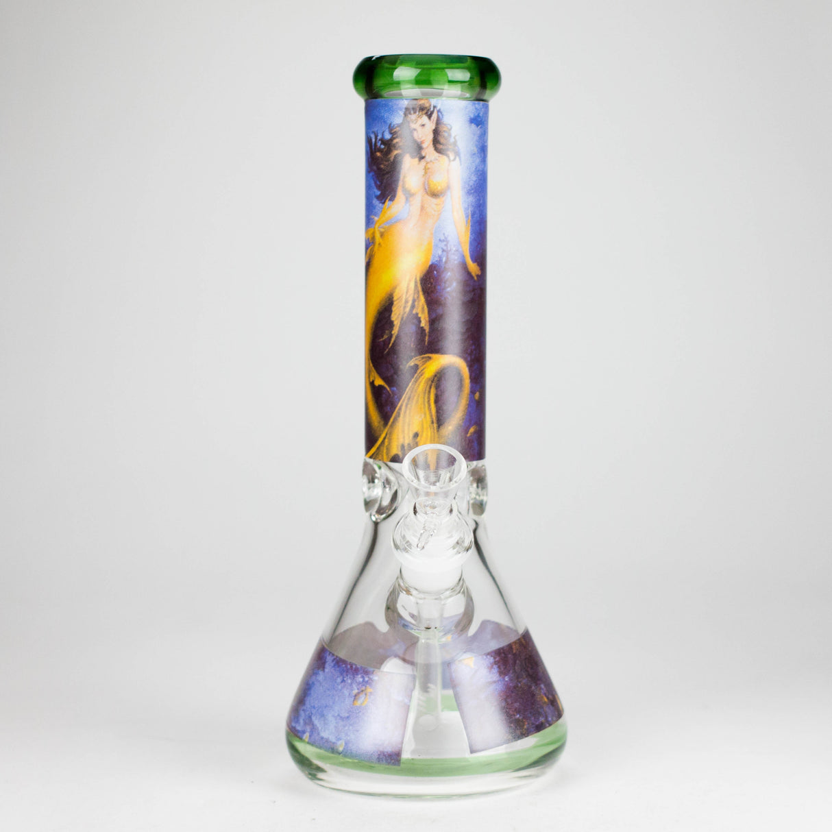 12" Sticker Glass Beaker Bong – 7mm Thick (Assorted) Glass Bong HALLO GLASS