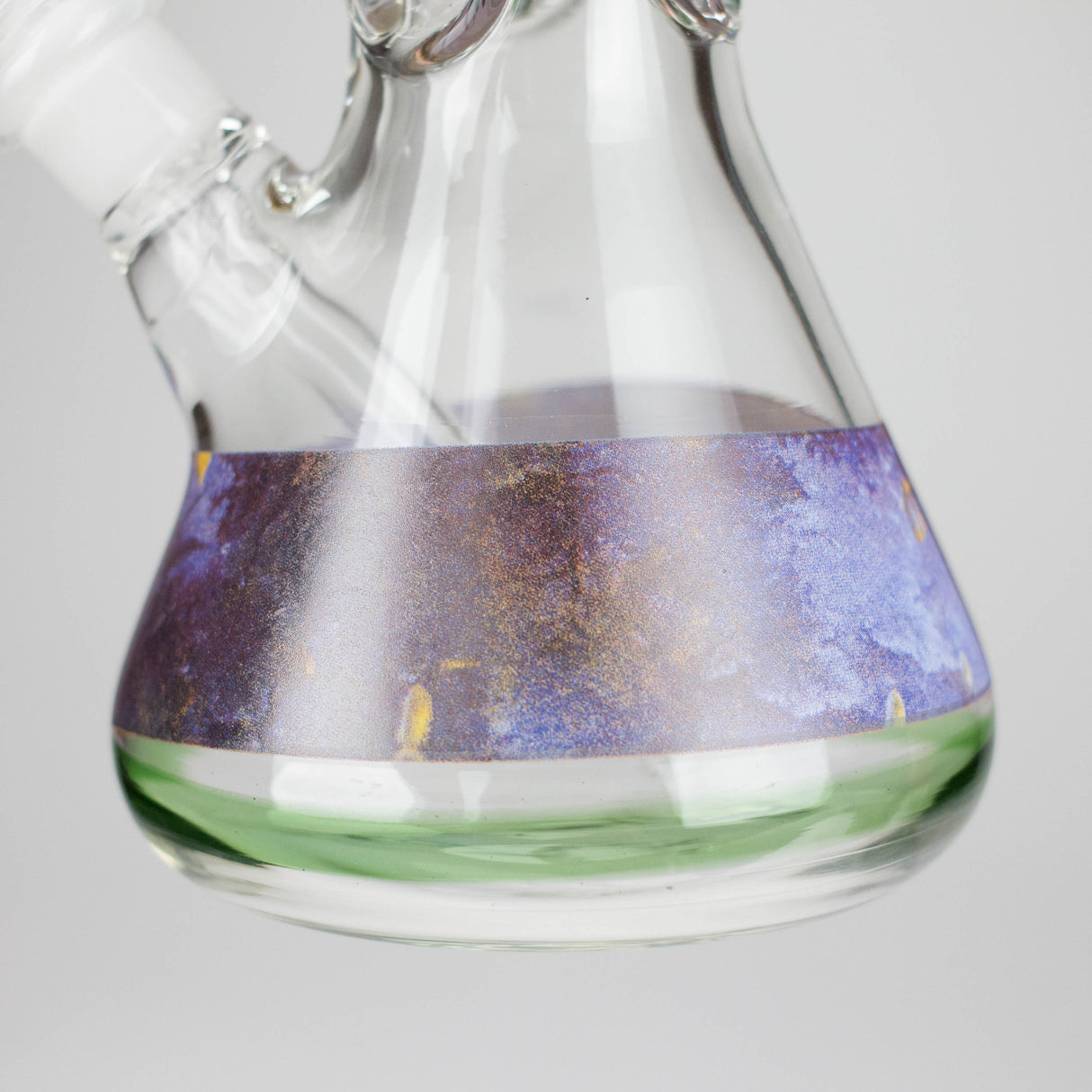 12" Sticker Glass Beaker Bong – 7mm Thick (Assorted) Glass Bong HALLO GLASS