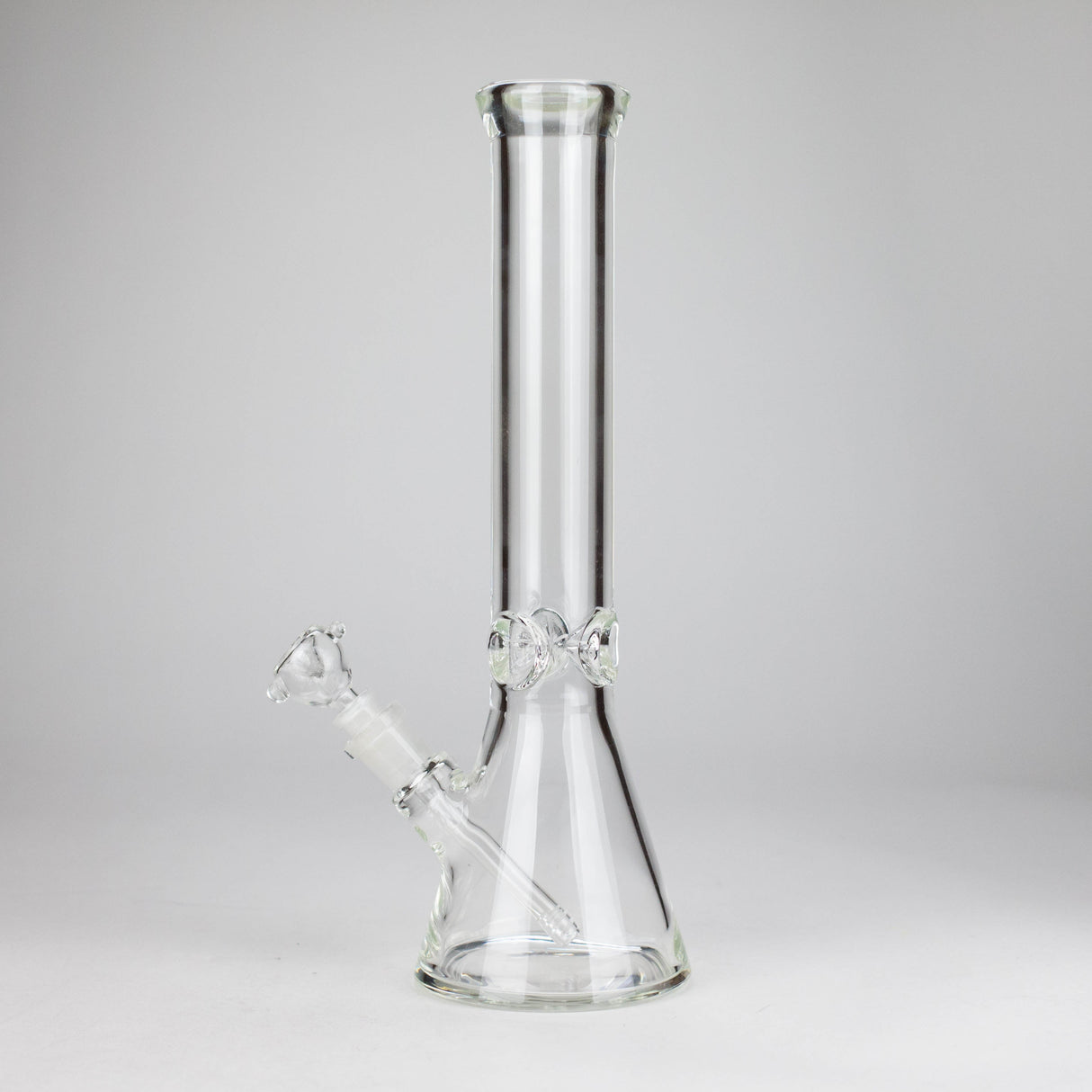14" Thick: 7mm Heavy Base Beaker Glass Bong-Clear Glass Bong HALLO GLASS