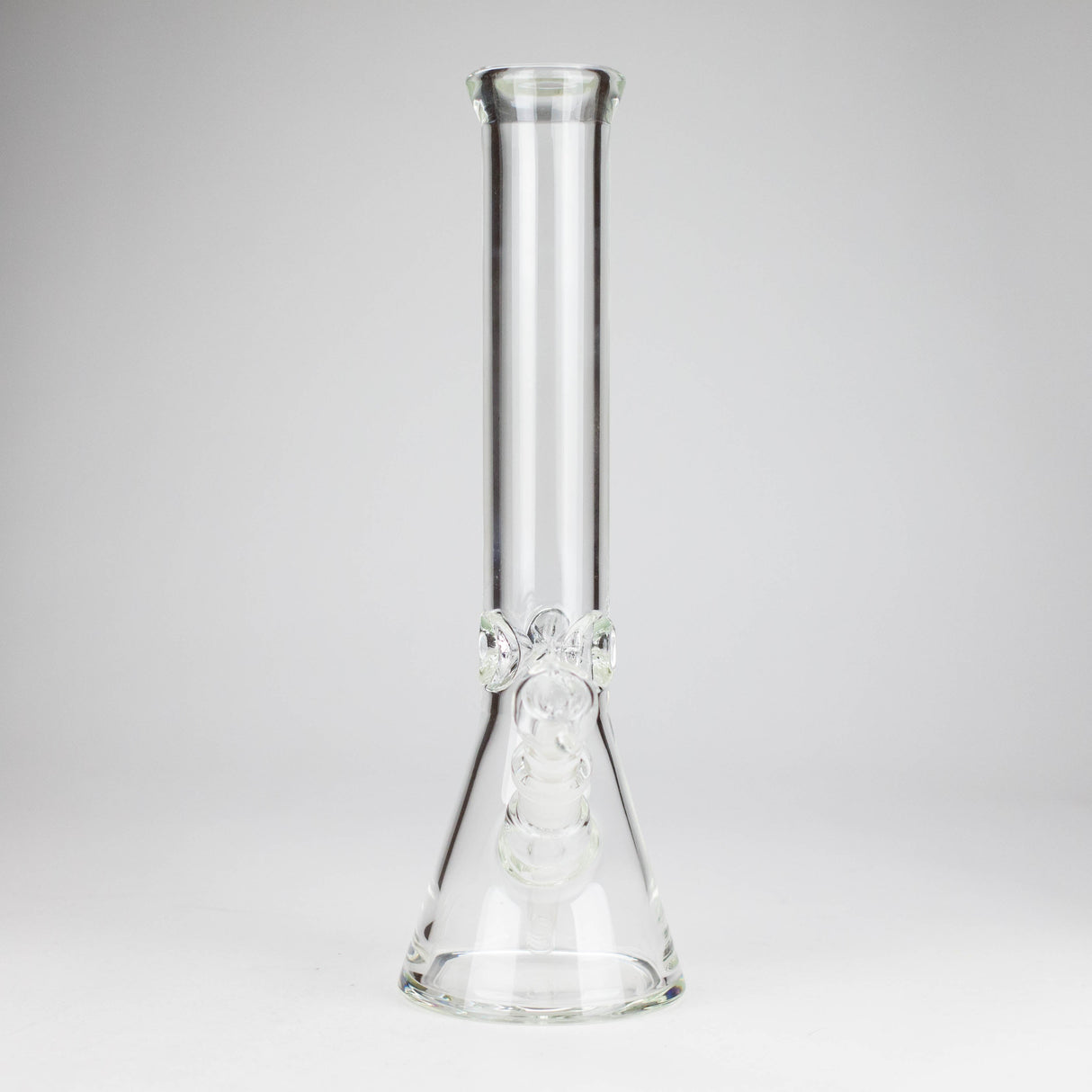 14" Thick: 7mm Heavy Base Beaker Glass Bong-Clear Glass Bong HALLO GLASS