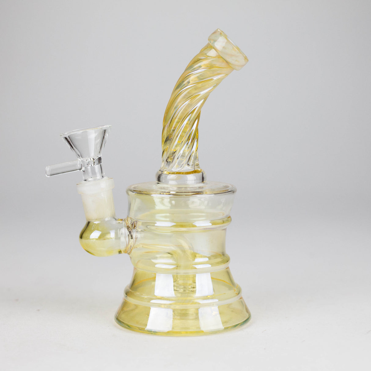 6" Drum Tank Twist Glass Bong Glass Bong HALLO GLASS