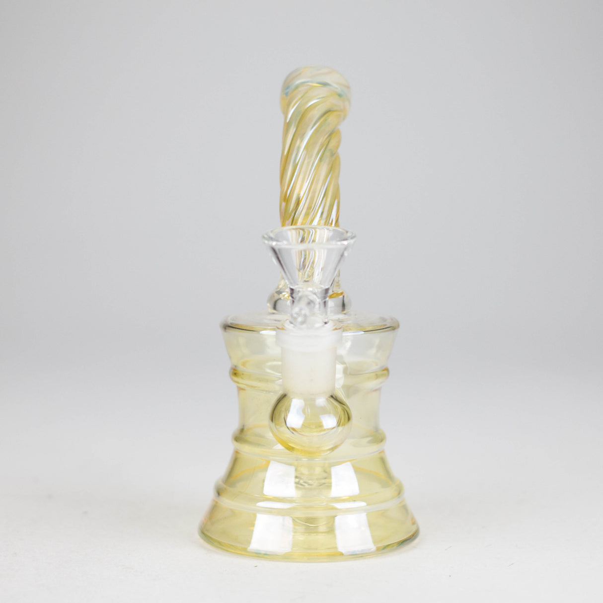 6" Drum Tank Twist Glass Bong Glass Bong HALLO GLASS