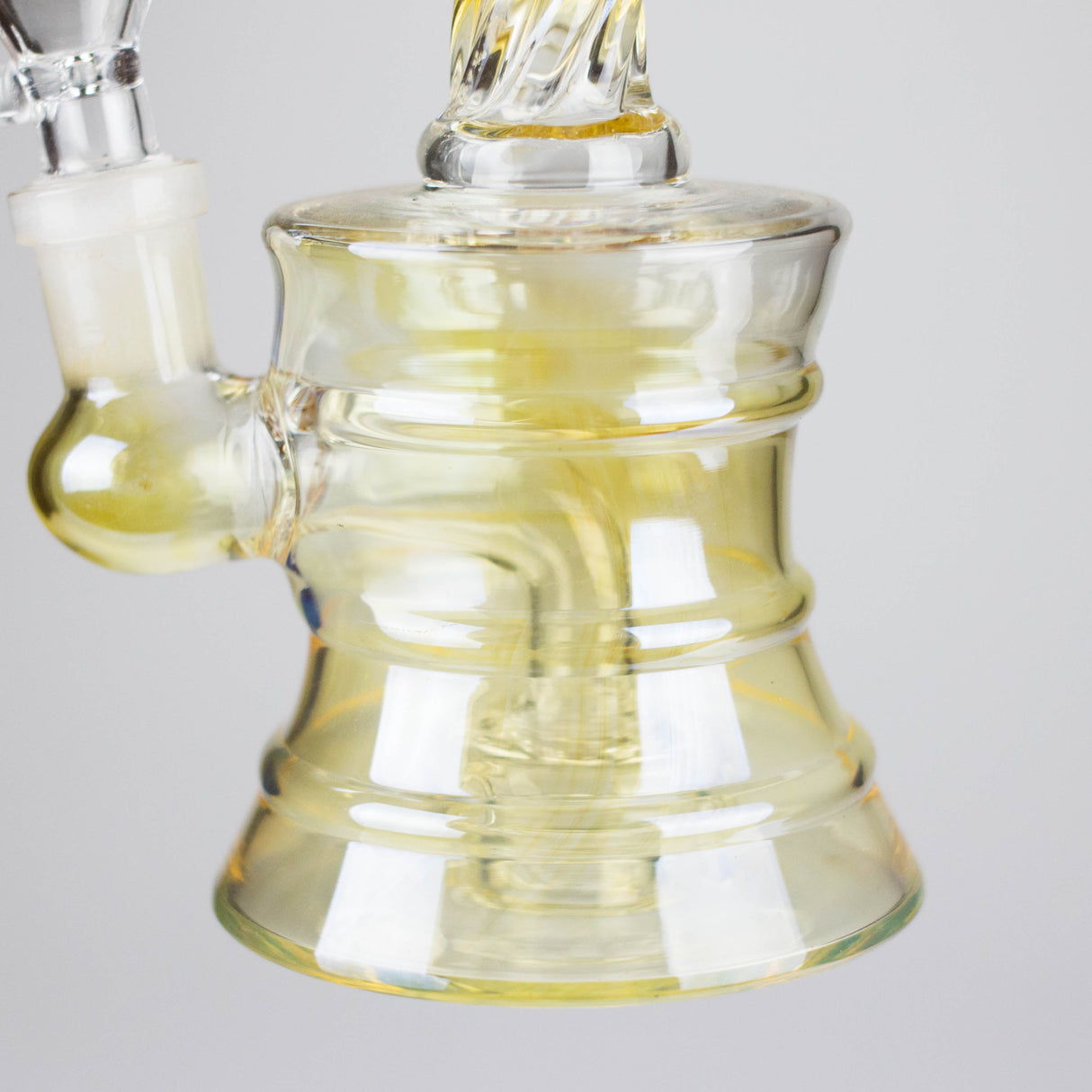 6" Drum Tank Twist Glass Bong Glass Bong HALLO GLASS