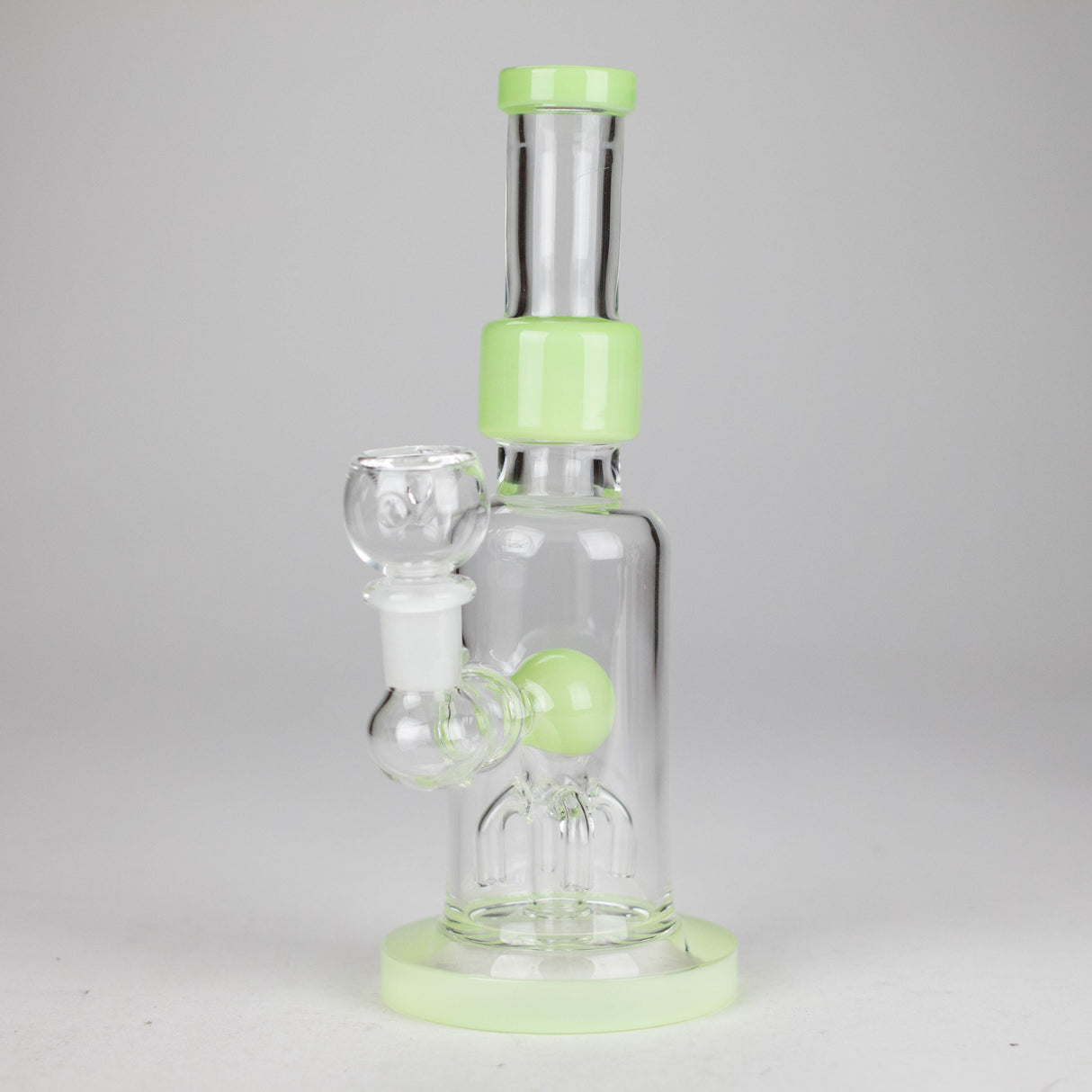 8" Tank Glass Bong – Octopus Shower Diffuser (Assorted) Glass Bong HALLO GLASS