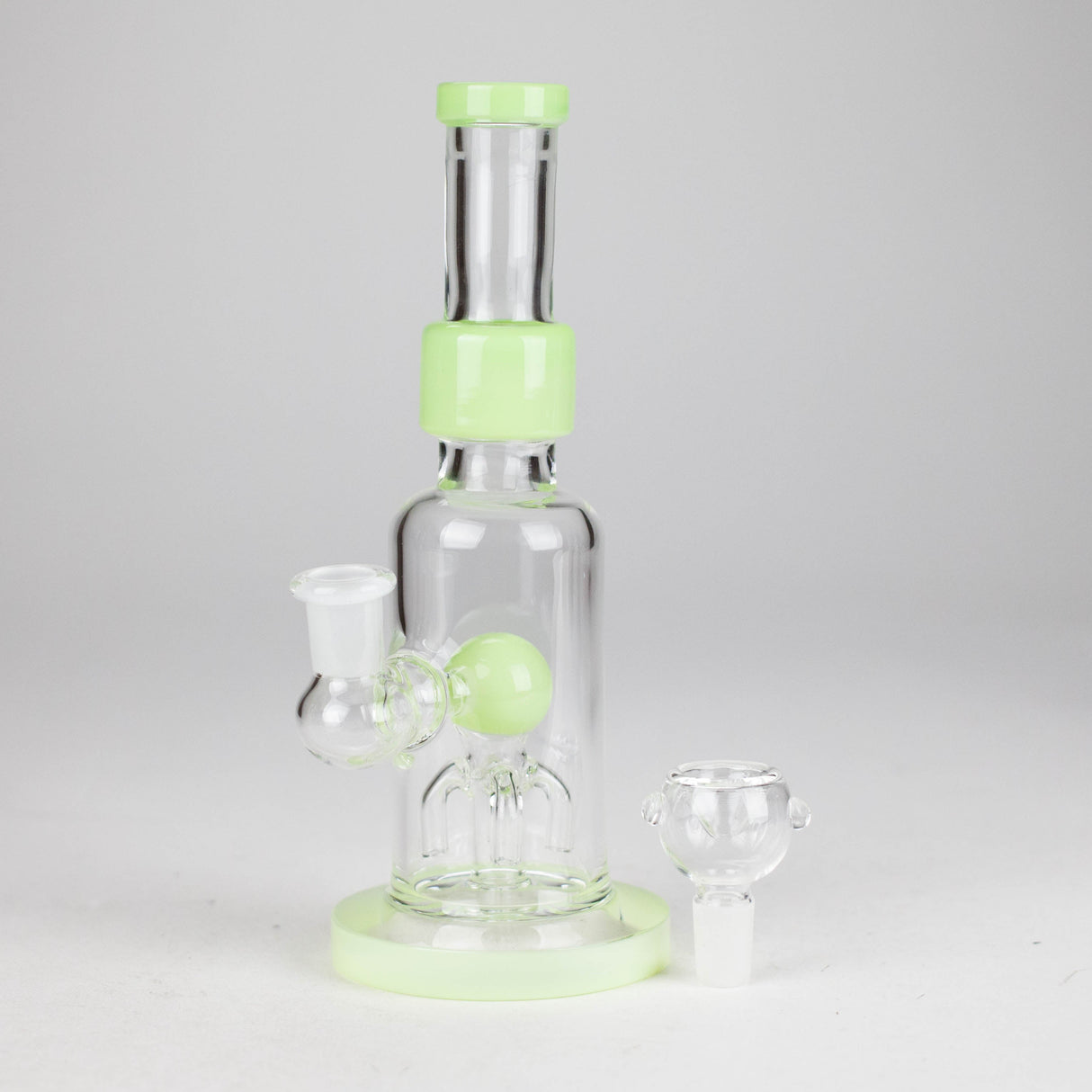 8" Tank Glass Bong – Octopus Shower Diffuser (Assorted) Glass Bong HALLO GLASS