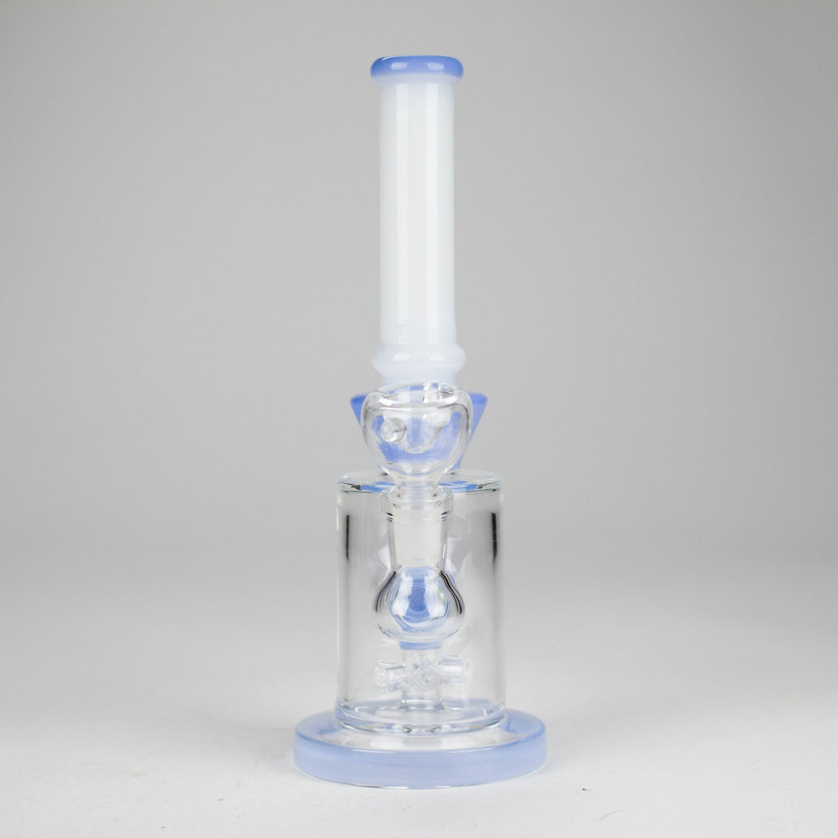 8" Tank Glass Bong – Donut Diffuser (Assorted) Glass Bong HALLO GLASS