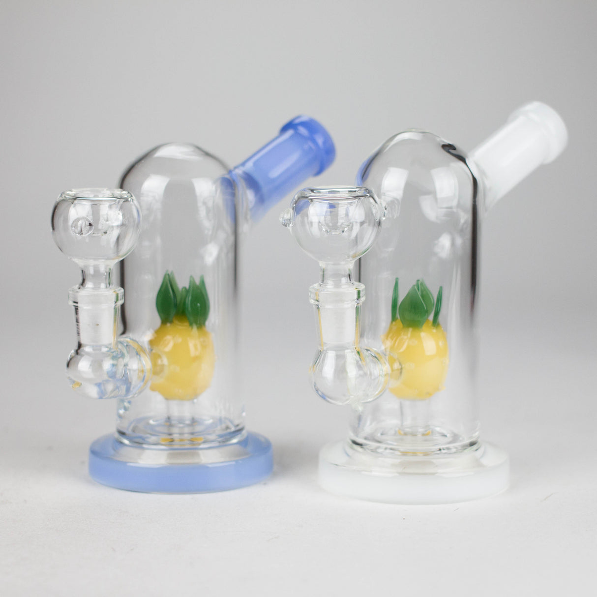 6" Dome Tank Glass Bong – Pineapple Diffuser(Assorted Colors) Glass Bong HALLO GLASS