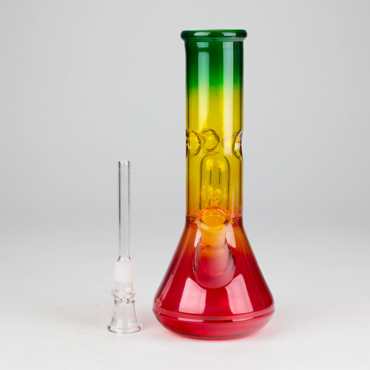 8" Percolator Bong, Mix Color Glass Bong HALLO GLASS
