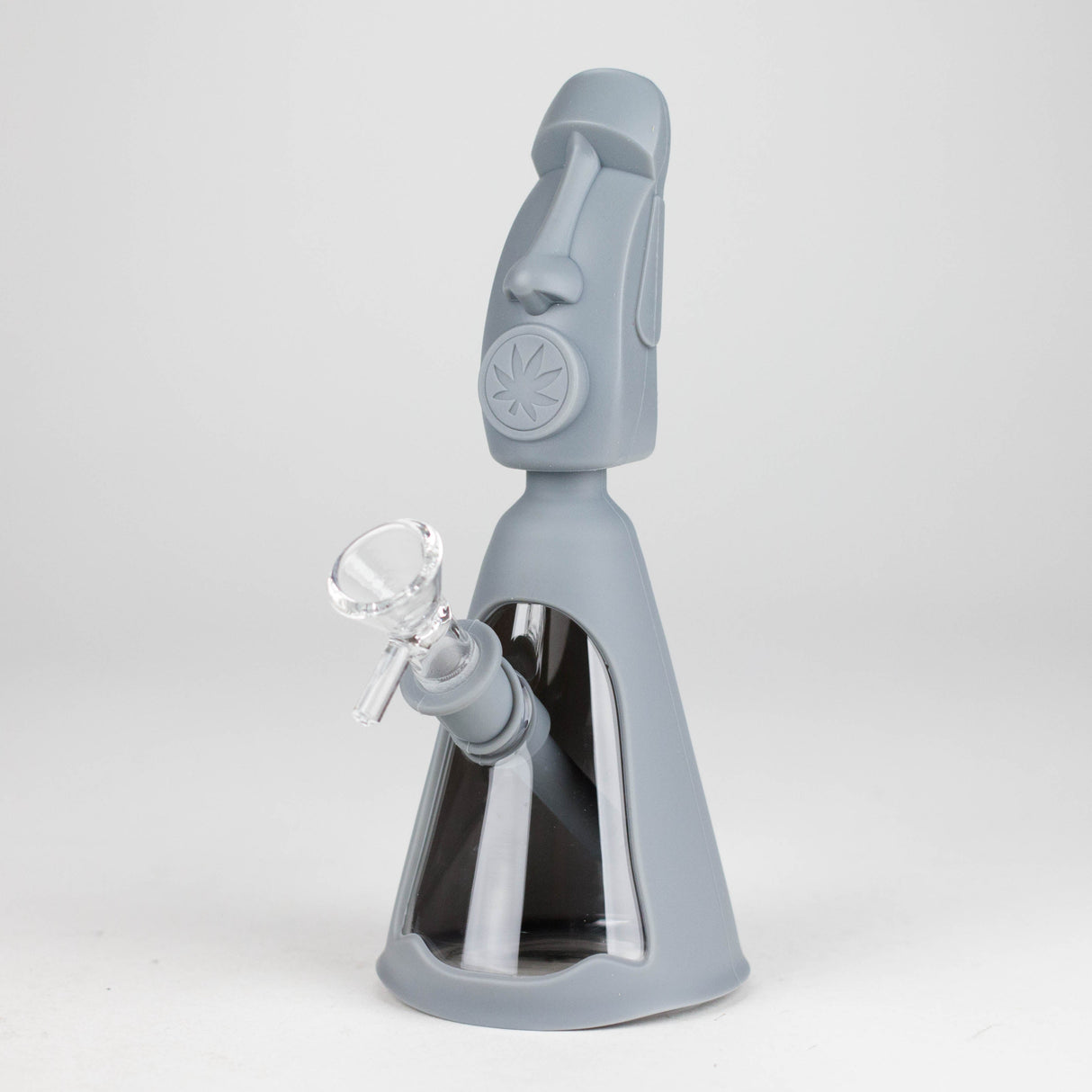 8" Resurrected stone statue water pipe Resin · Silicone · Plastic Bong JJ Distribution