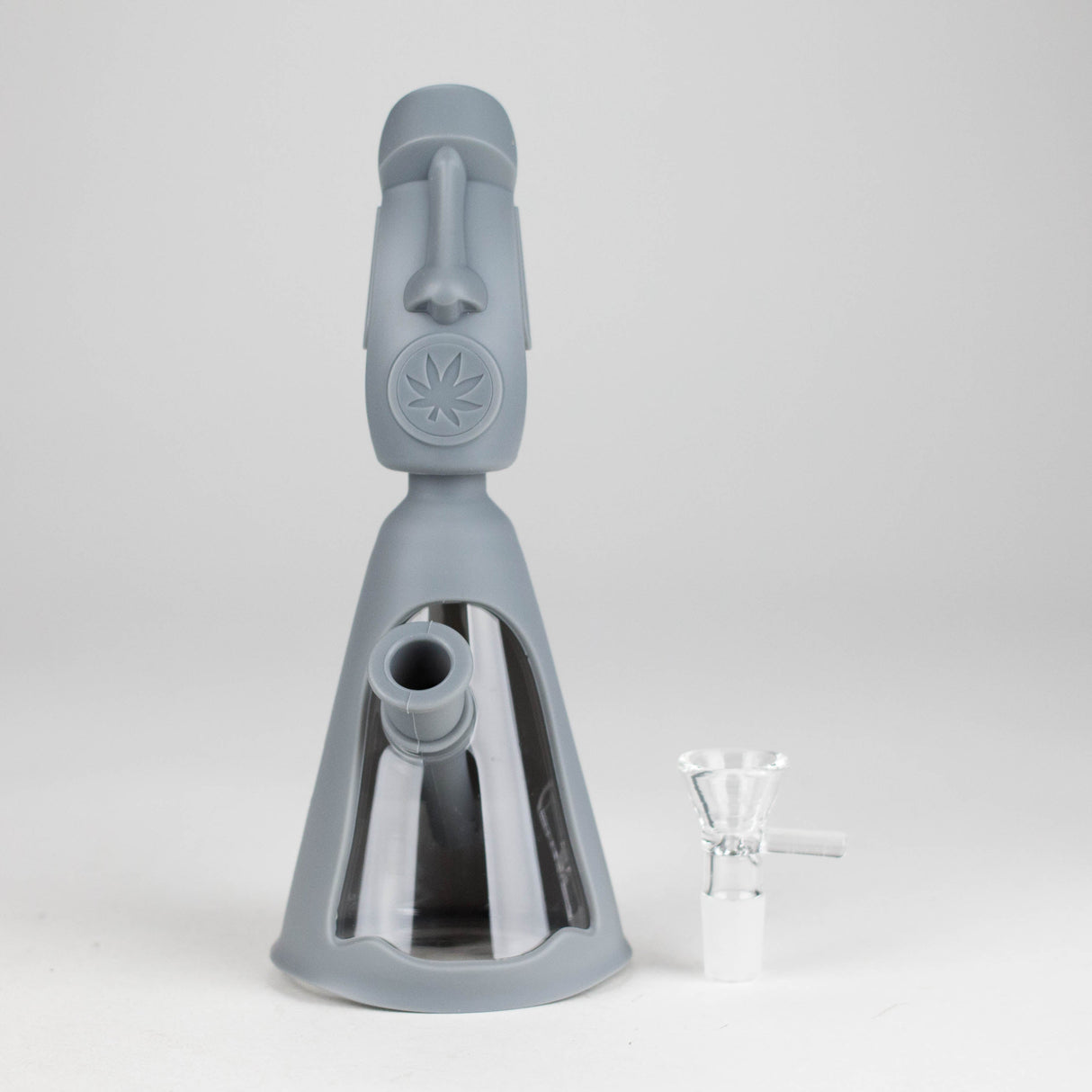 8" Resurrected stone statue water pipe Resin · Silicone · Plastic Bong JJ Distribution