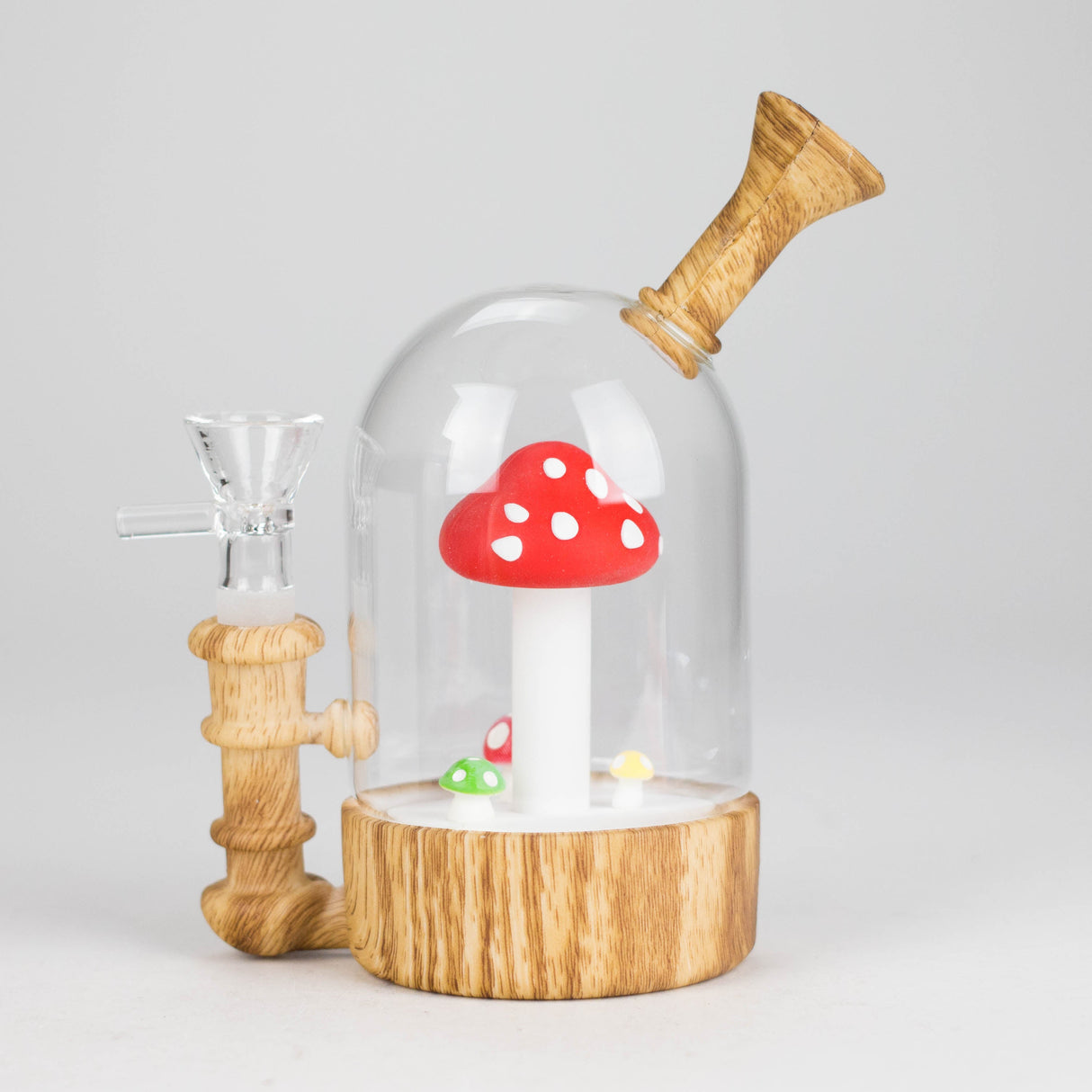6" Waterwheel water pipe-Mushroom Resin · Silicone · Plastic Bong JJ Distribution