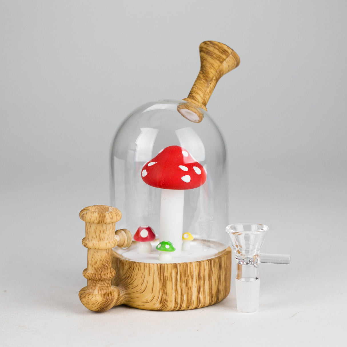 6" Waterwheel water pipe-Mushroom Resin · Silicone · Plastic Bong JJ Distribution