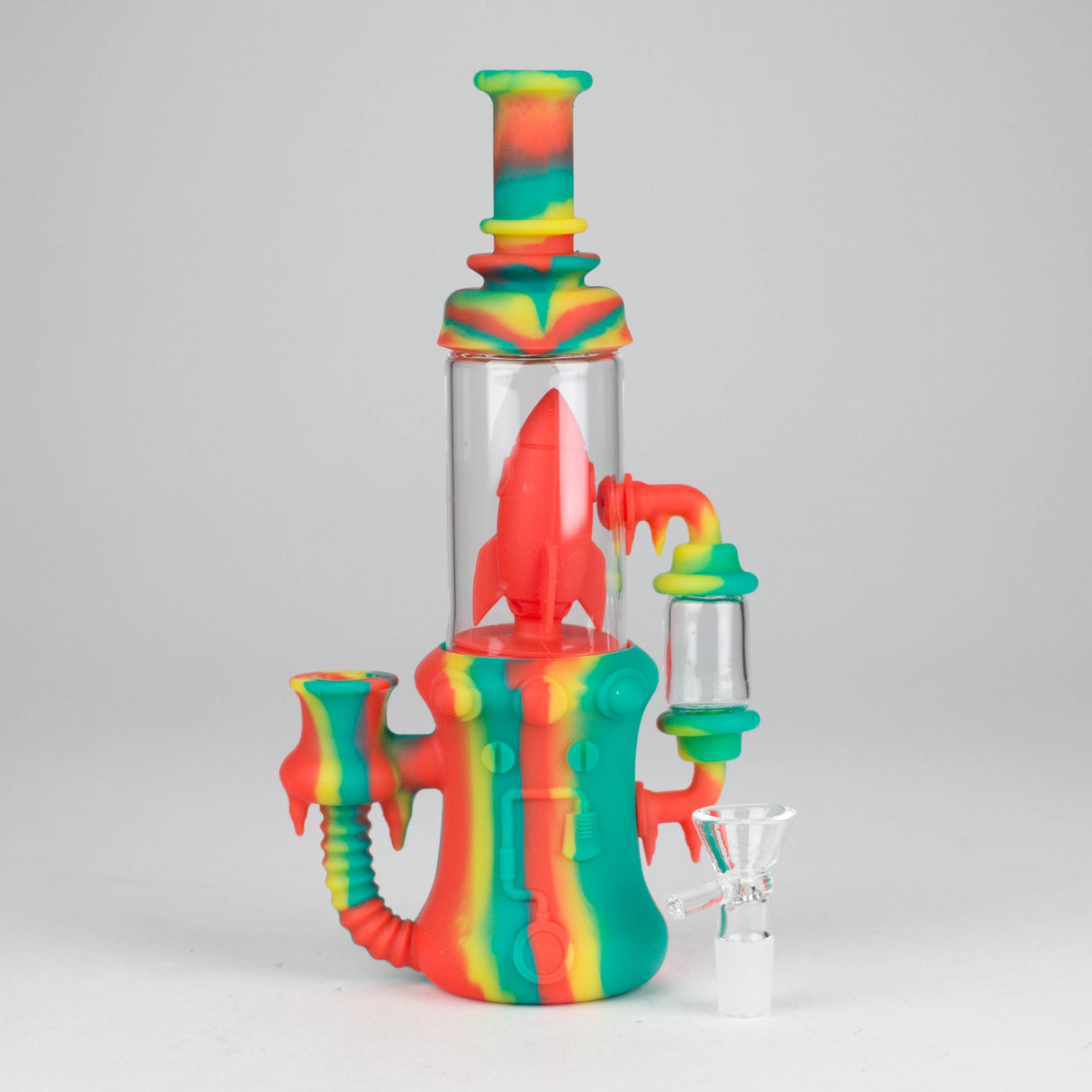 9" Spaceship Water Bong-Assorted Resin · Silicone · Plastic Bong JJ Distribution