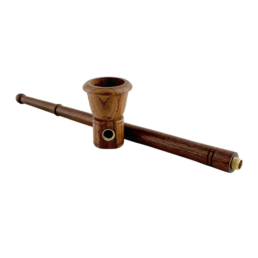 9" Wooden Pipe - Classic Long-Style Design - 2PCS Wooden Pipe Super Supplys Inc