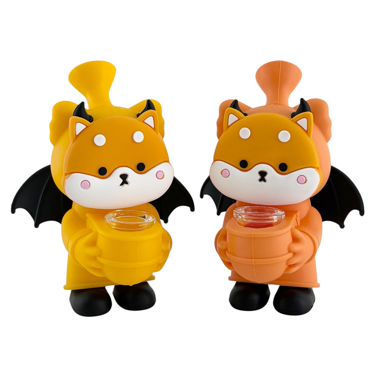 6" Shiba Inu Silicone Water Pipe Resin · Silicone · Plastic Bong Super Supplys Inc