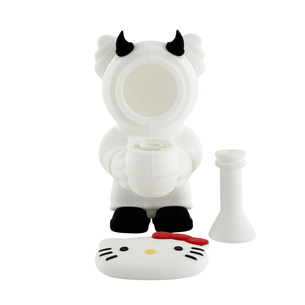 6" Silicone Kitty Water Pipe – Assorted Colors Resin · Silicone · Plastic Bong Super Supplys Inc