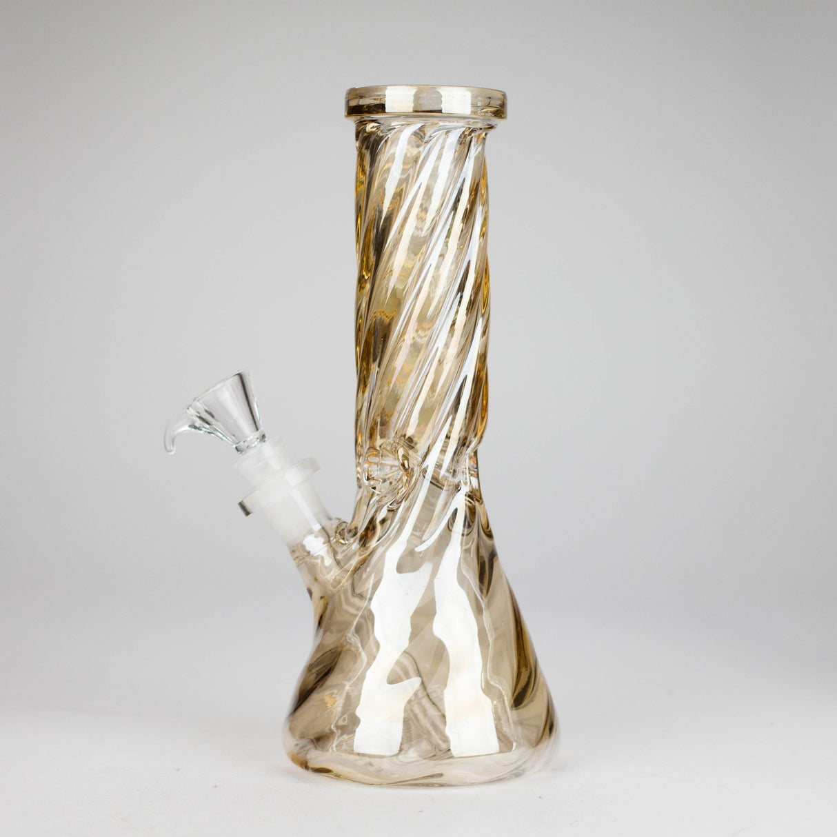 10" Twist Heavy Beaker Bong Glossy Glass Bong HALLO GLASS