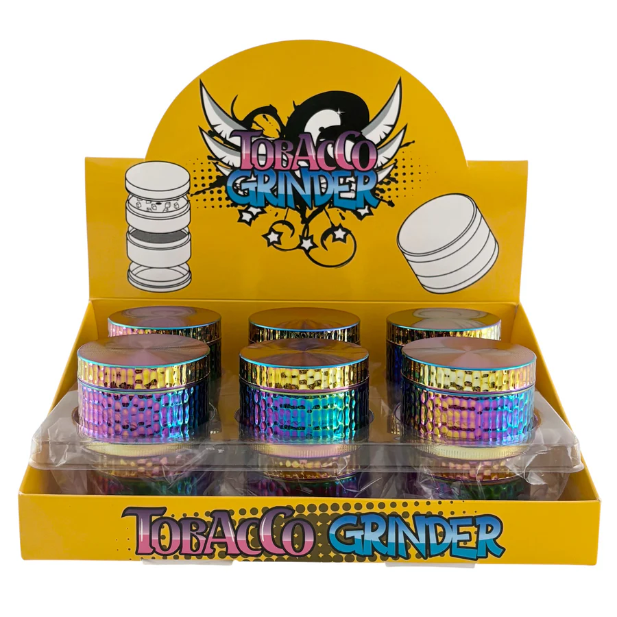 Electroplated 50mm * 35mm 4 Part Grinder Display Pack Super Supplys Inc